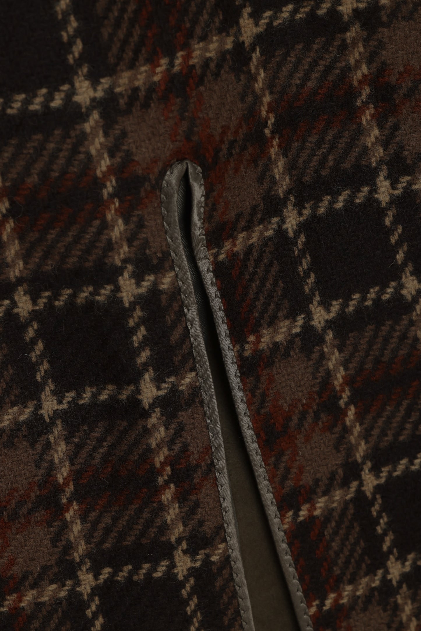 1980–1990 German Suede Car Coat, Concealed Placket, Minimal Panels, Scottish Wool Lining