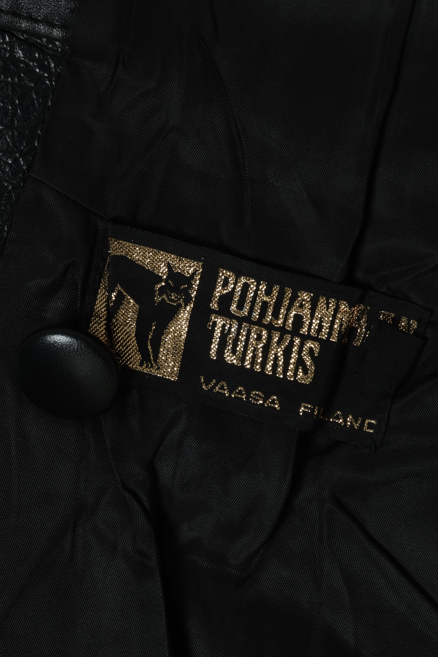 1980s–1990s Semi-Tailored Leather Jacket, Curvilinear Panel Draft, Finnish