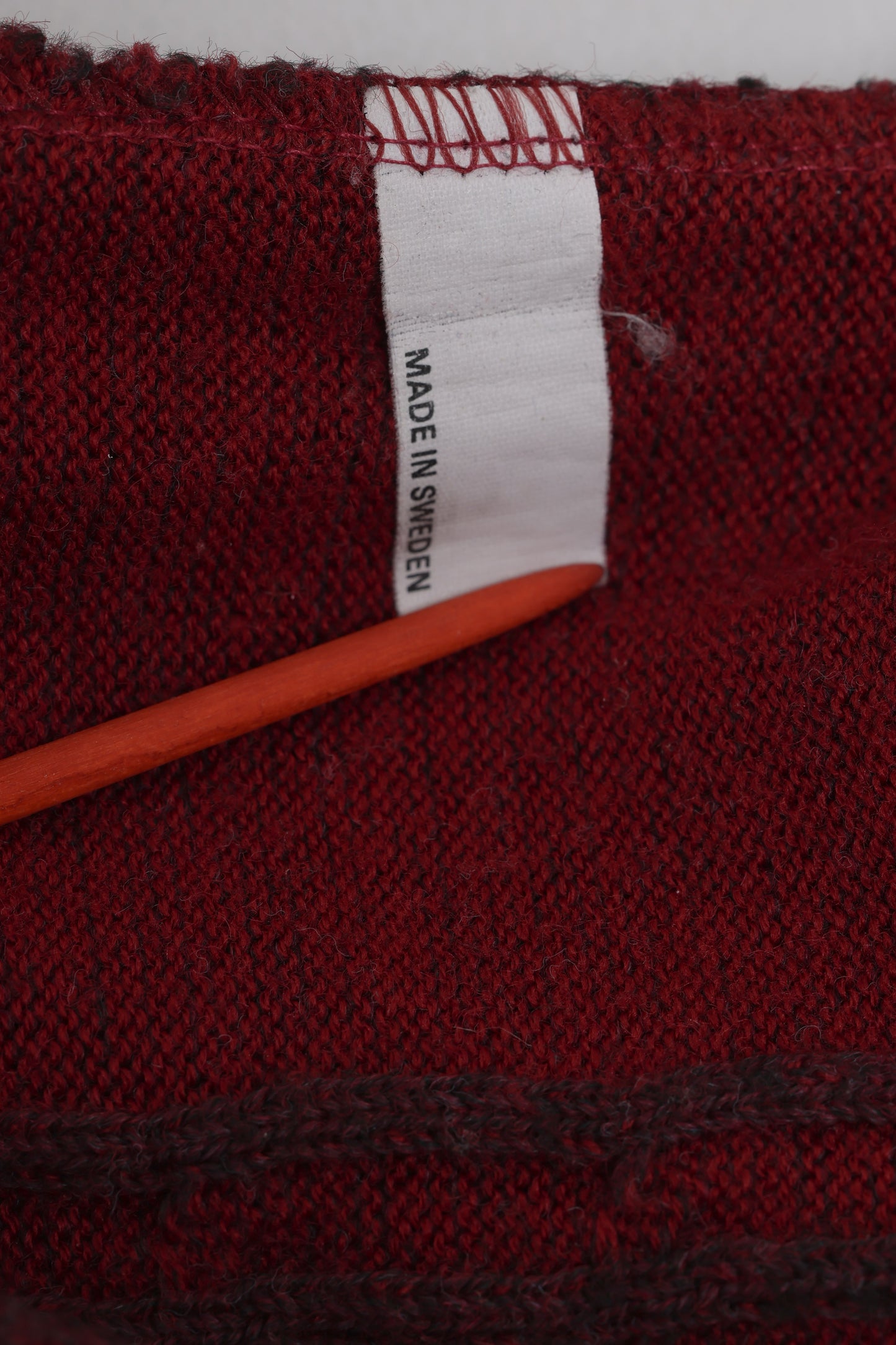 1980s–1990s, Swedish Knit Sweater, Wool Yarn, Engineered Rib Panel Construction
