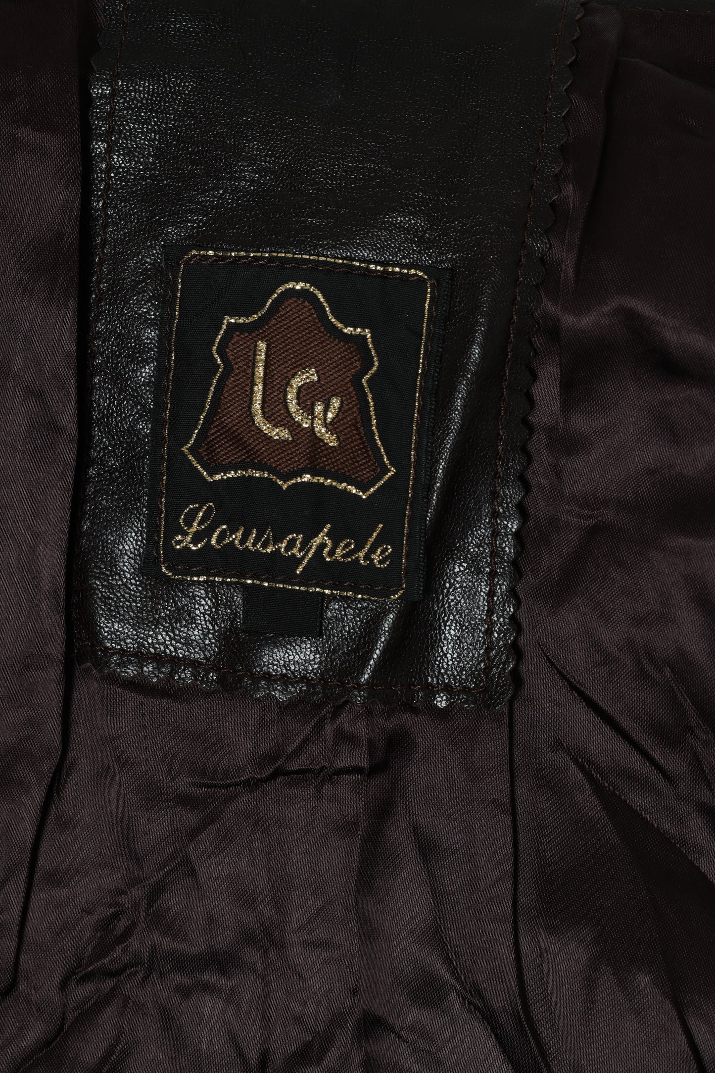 1990s Leather Blazer, Waist Panel Construction