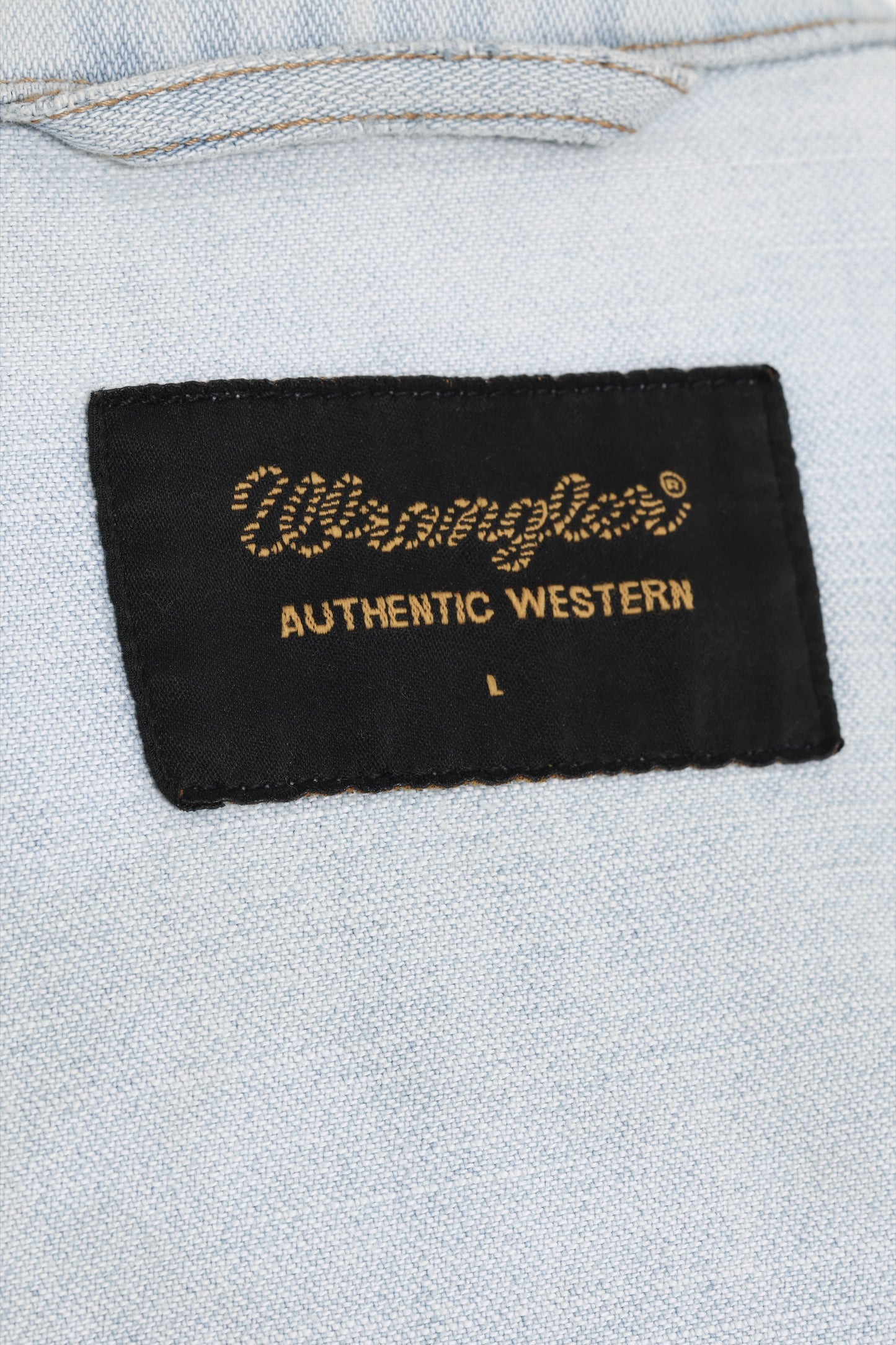 Early-1990s, Bleached Denim, Wrangler Authentic Western