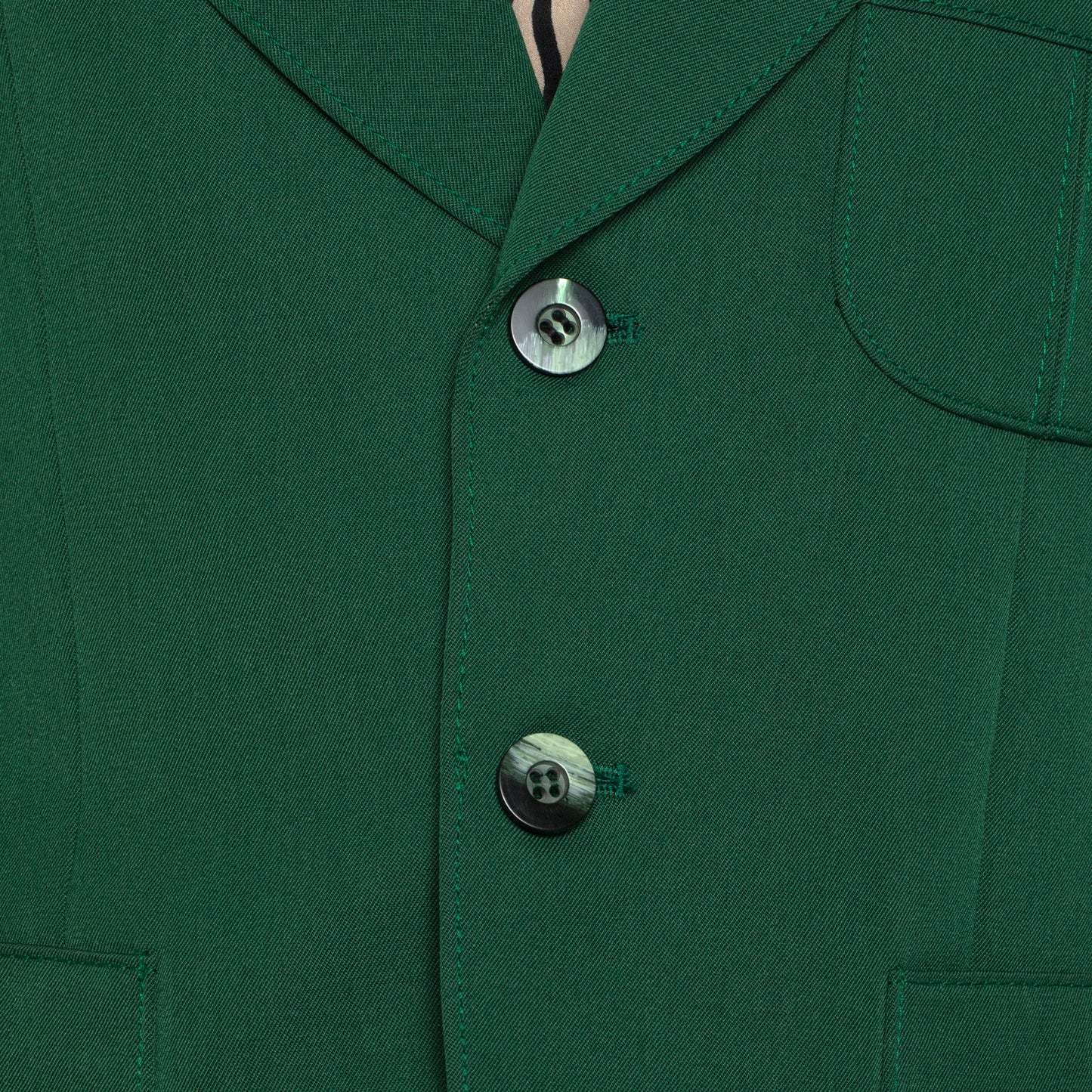 Terylene Twill Weave Worsted Wool Blend Western Shooting Jacket