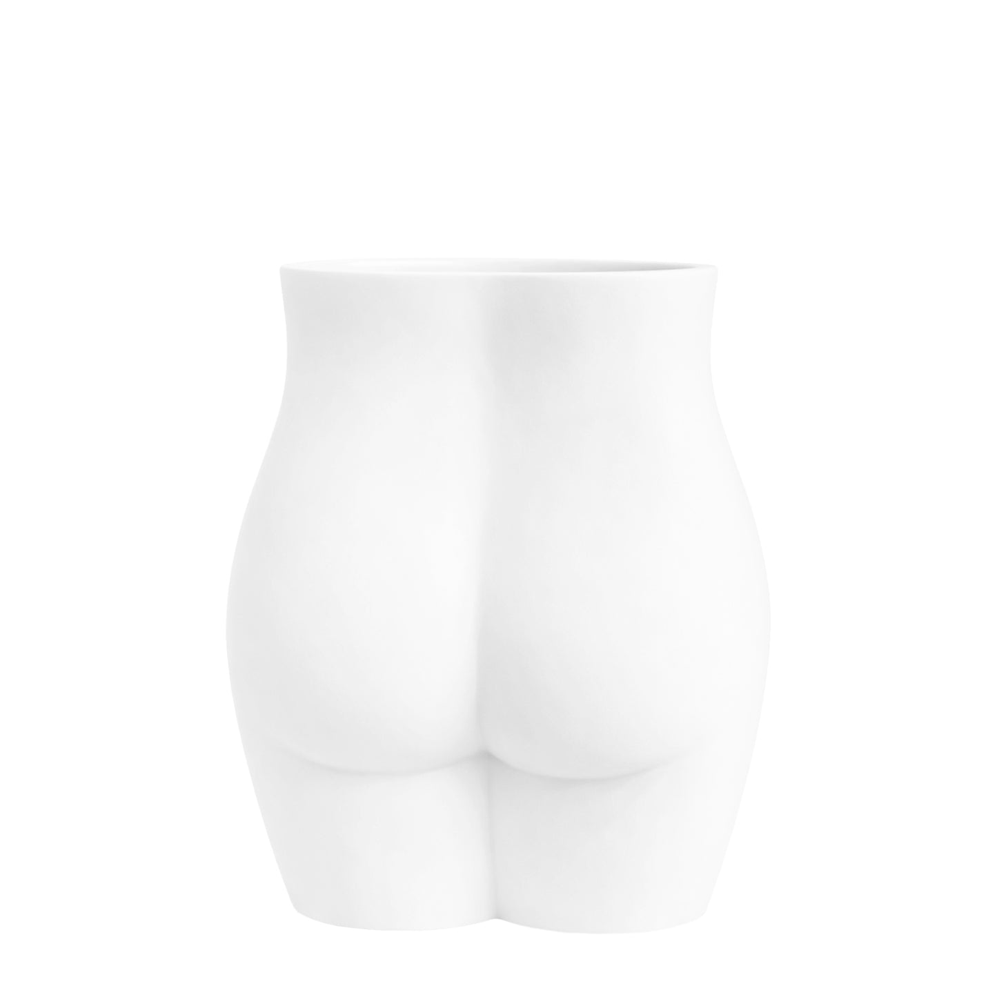 Figural Porcelain Vase, Stylized Torso Form, Early 21st Century
