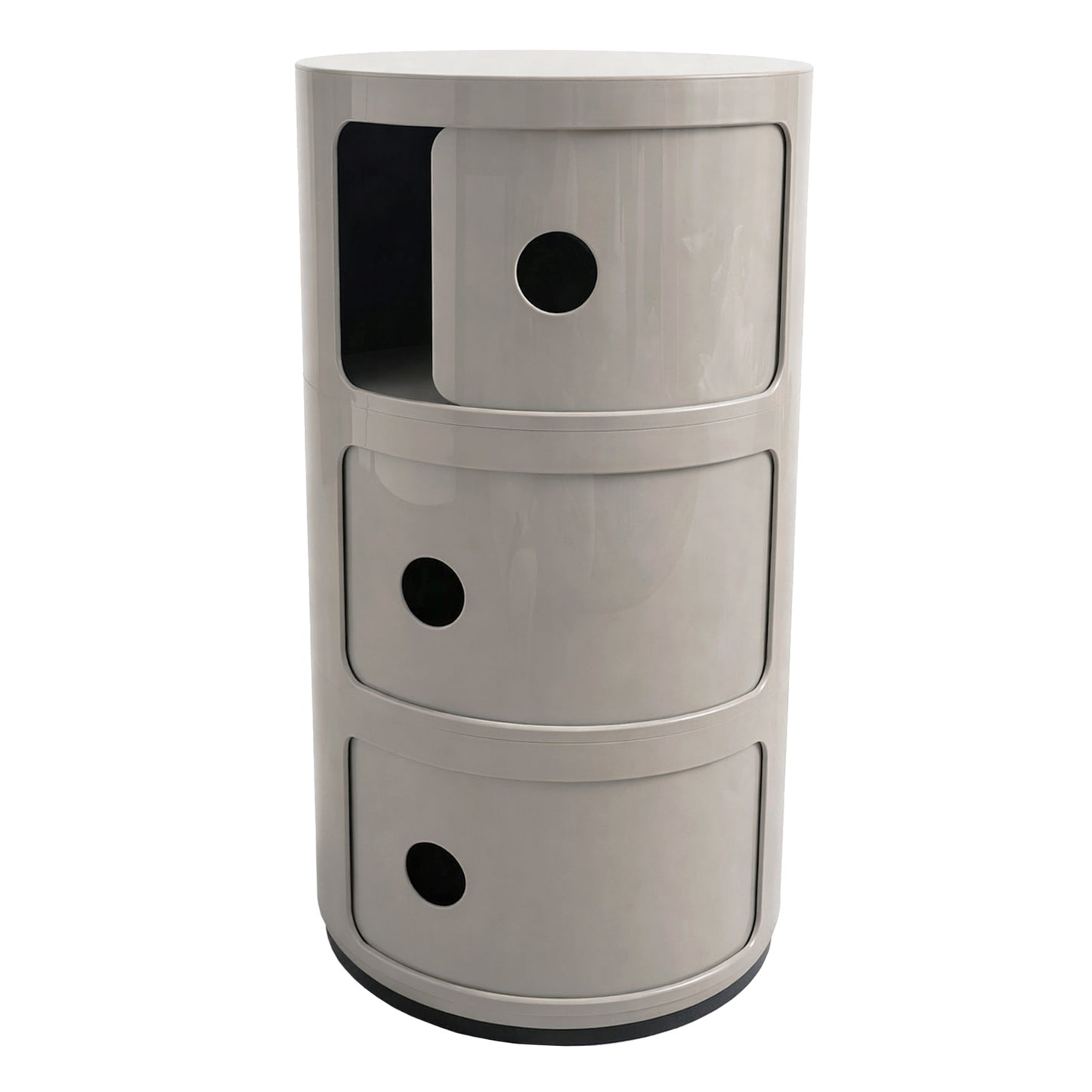 Modular Storage Unit, Injection-Molded Rotational Drawer System
