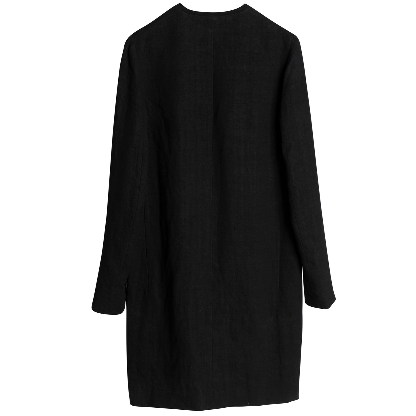 Canvas Weave Linen Overcoat