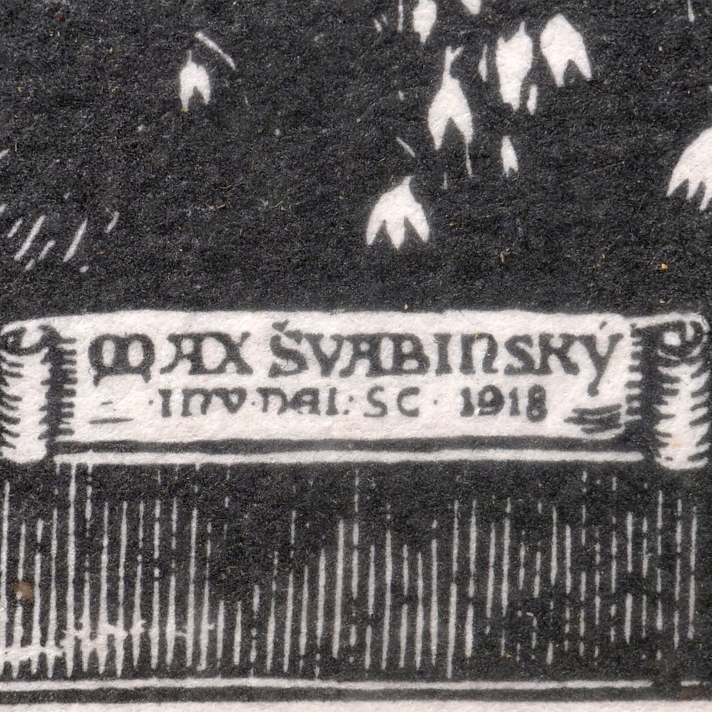 “Předjaří”, Intaglio Print, Paradise Sonata Cycle Impression, 1918