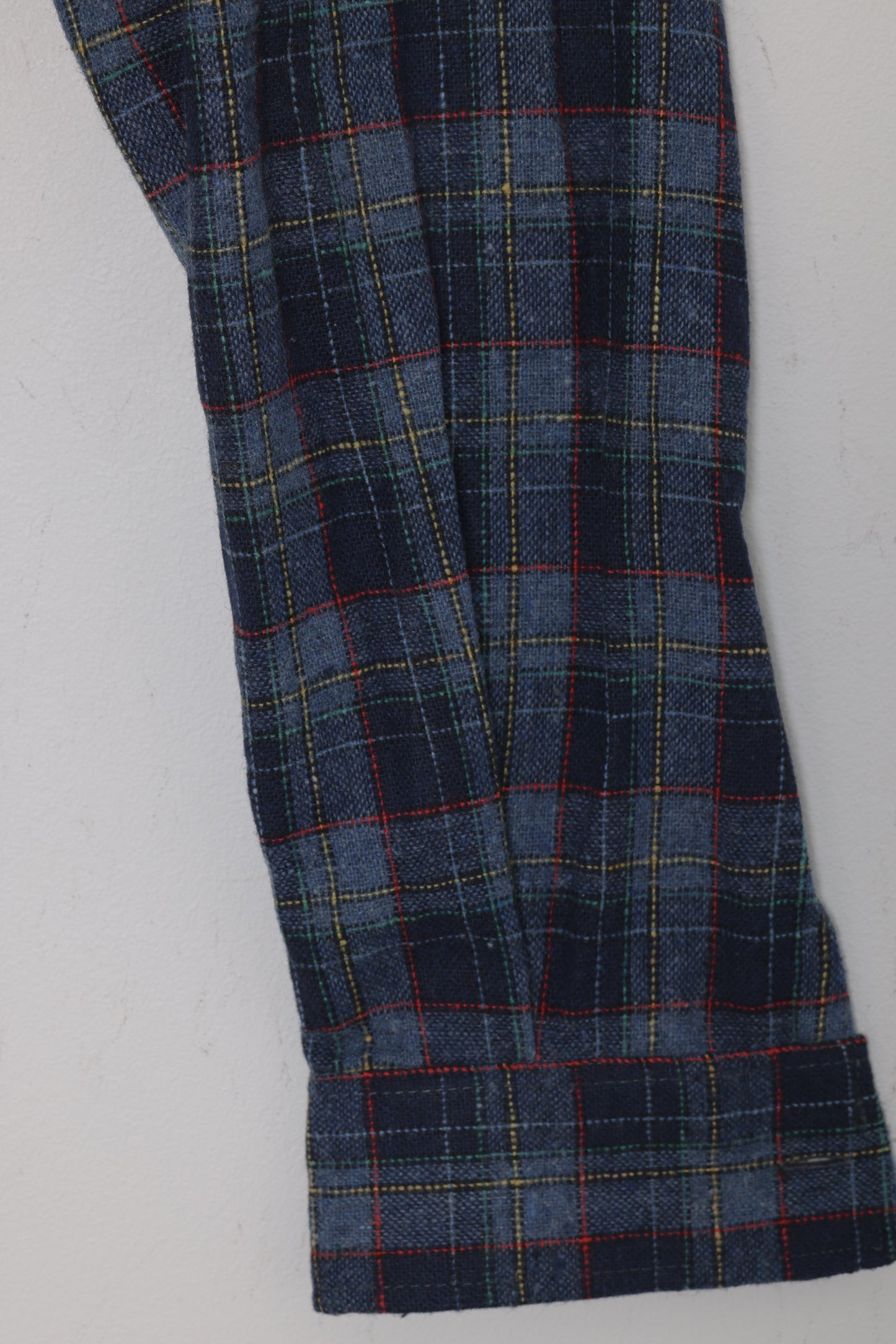 Post-1970 Yarn-Dyed Plaid Flannel Shirt, Workwear Leisure