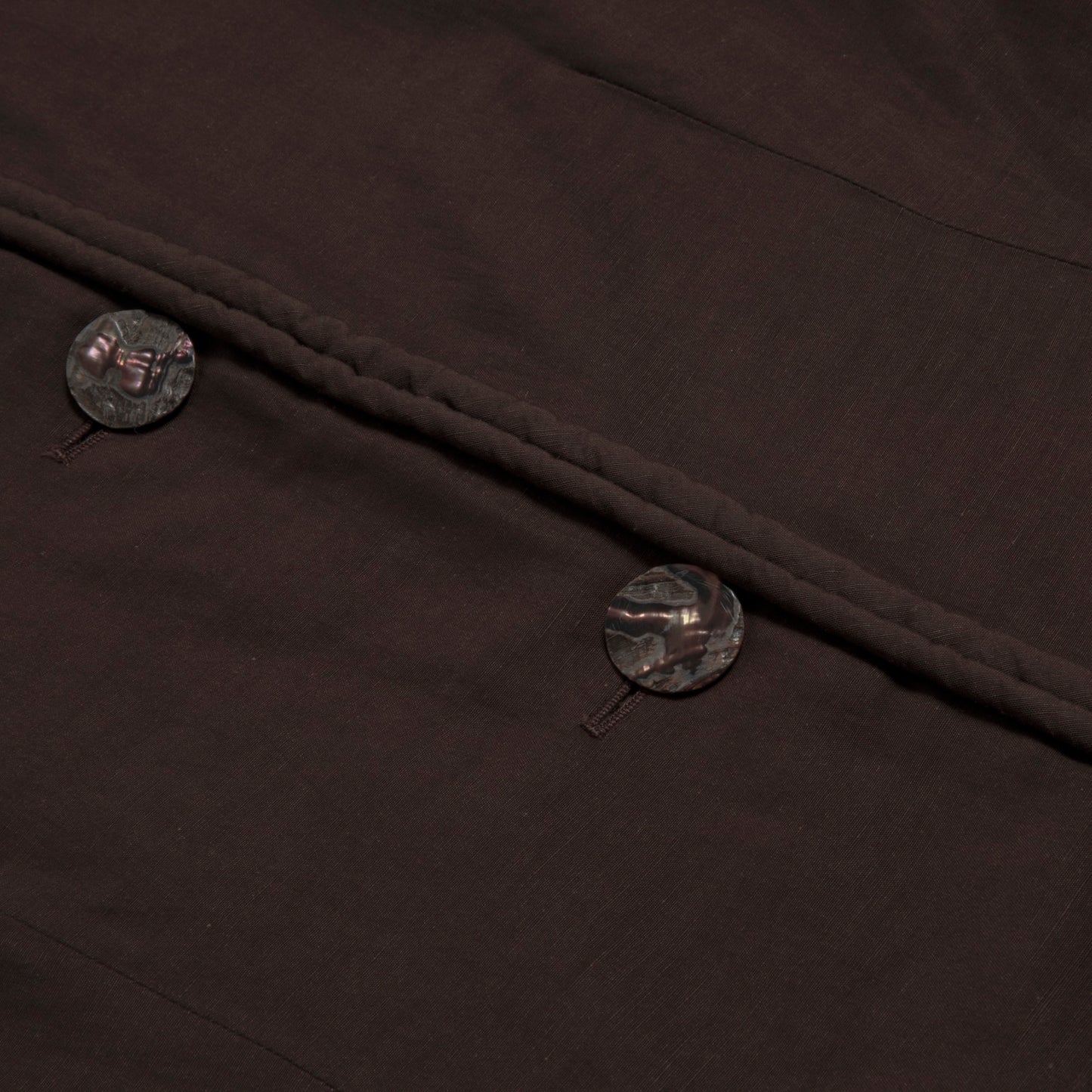 Crash Weave Linen Collarless Jacket