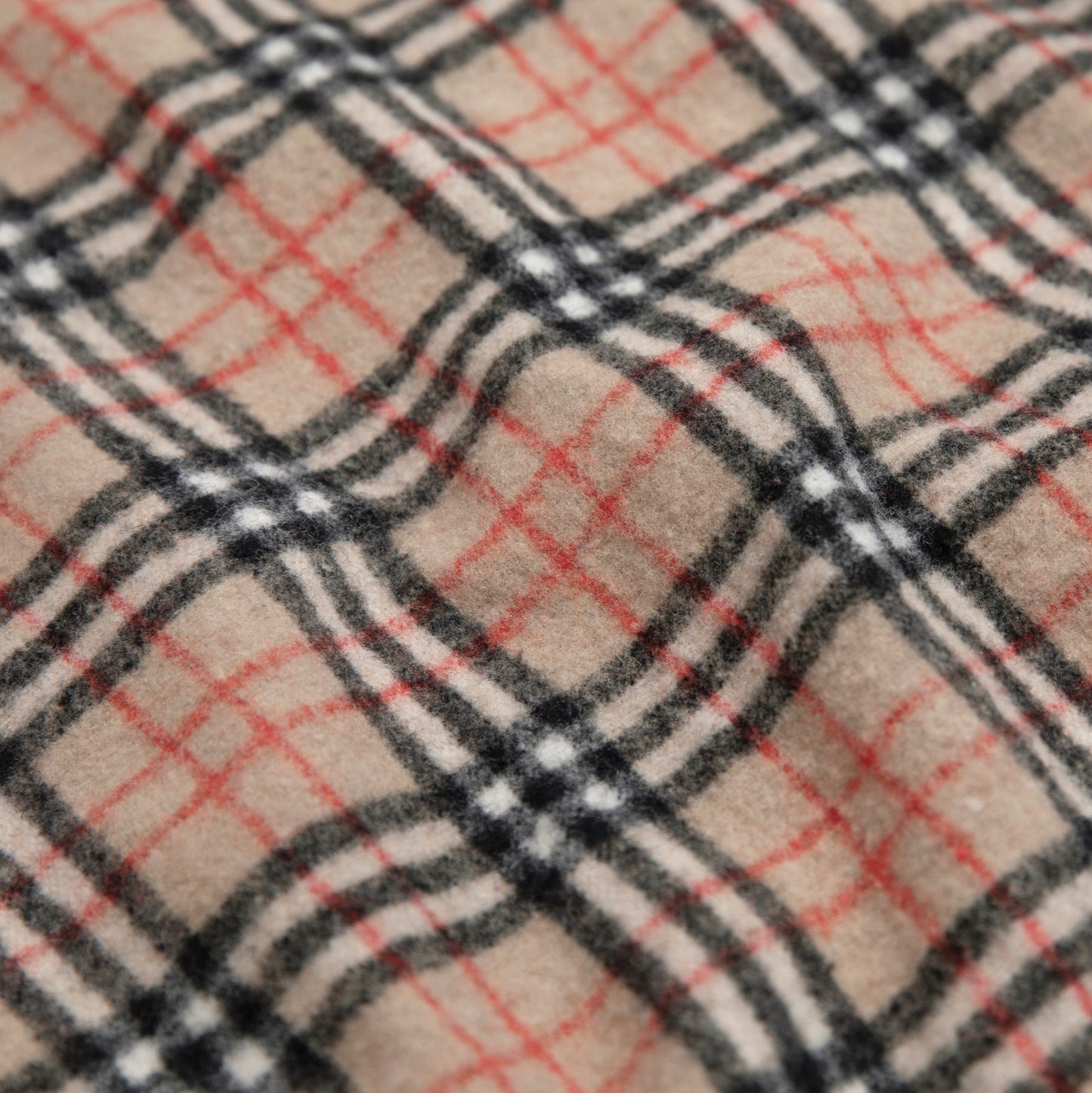70s Vintage, Burberry Check, Brushed Wool Lined