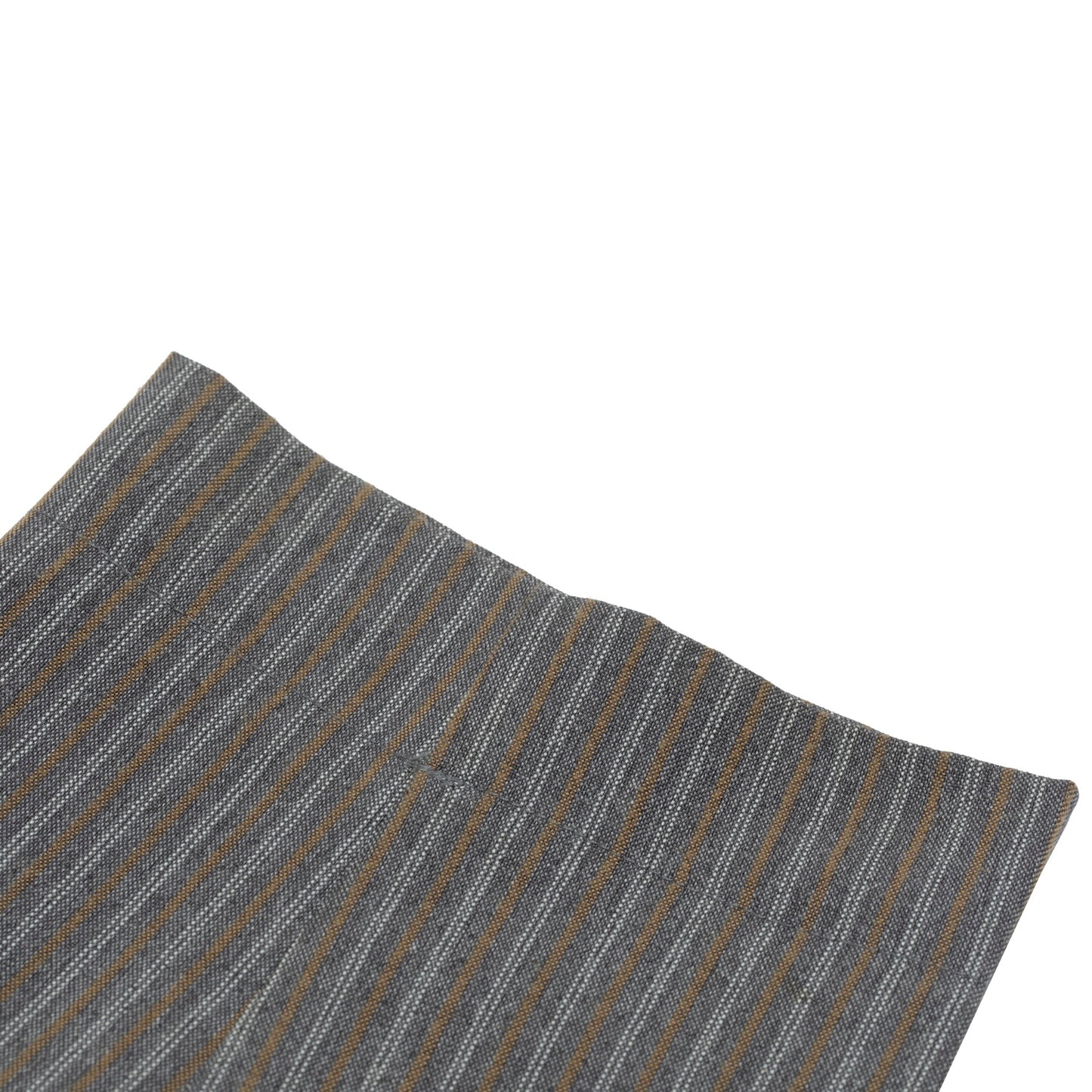 Warp-Faced Twill Stripe, Controlled Drape, Relaxed Silhouette