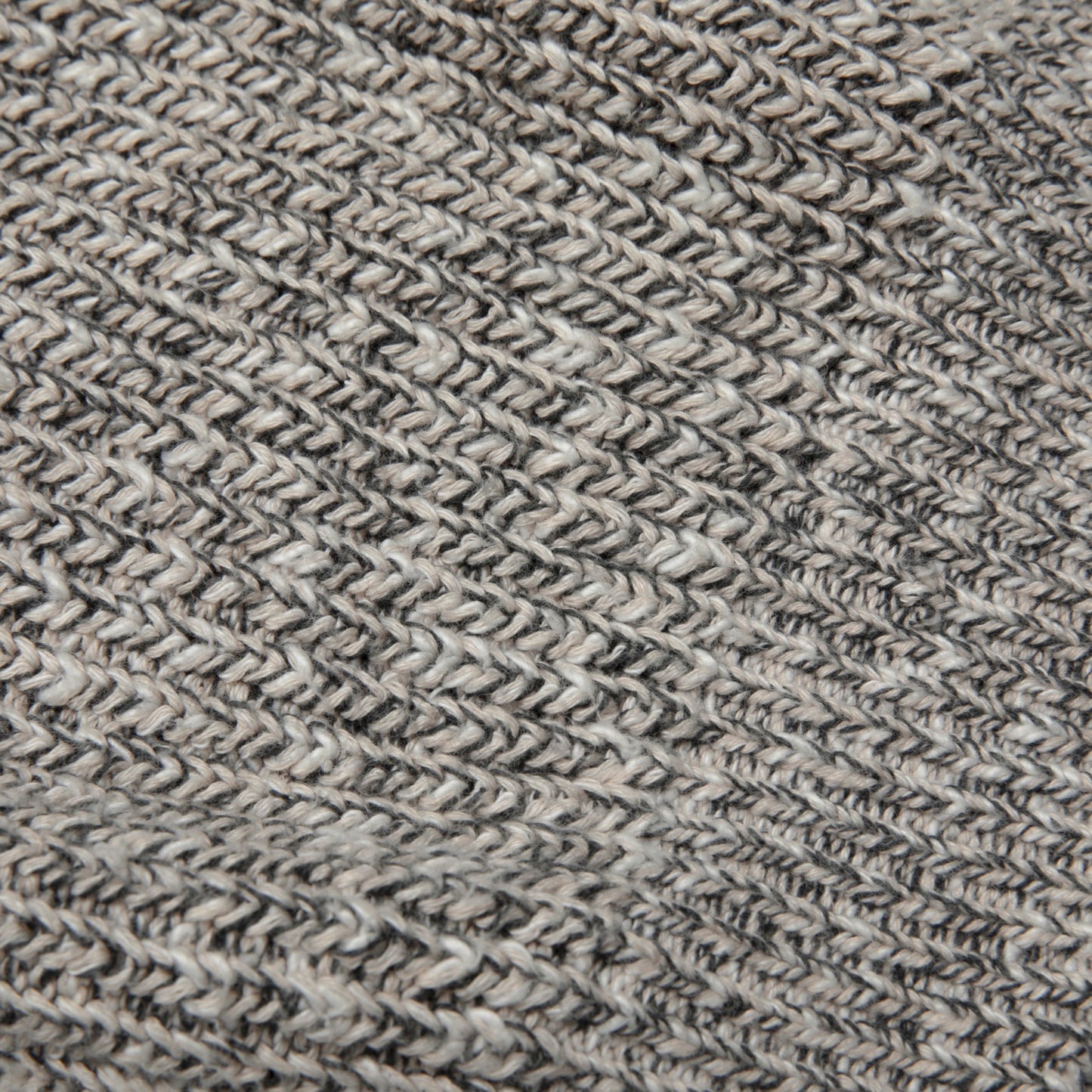 80s Heavy Guage Marled Yarn Ribbed Fisherman's Knit
