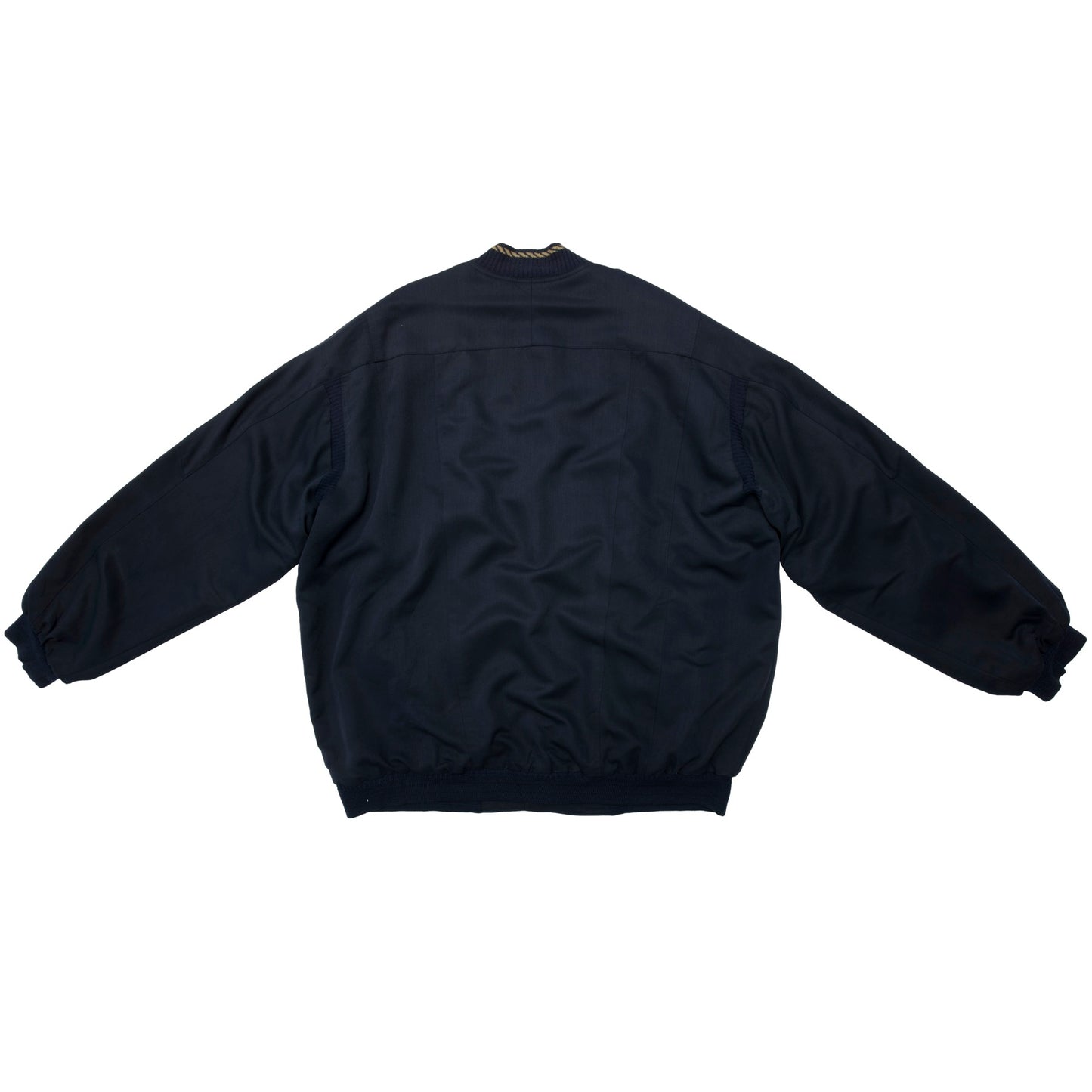 Post-WWII Gabardine Braided Rib Piping Cardigan Jacket