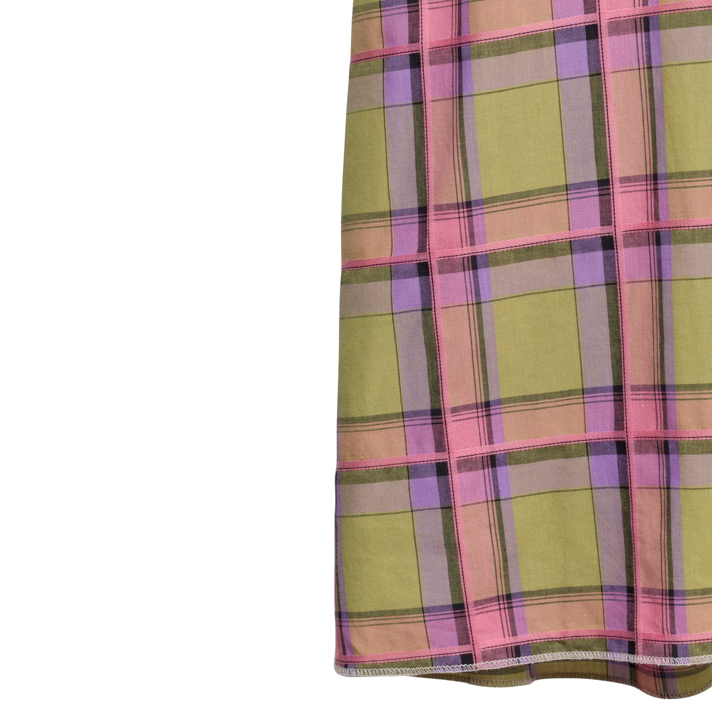 Vintage, 1970s, Engineered Plaid, Warp Striping