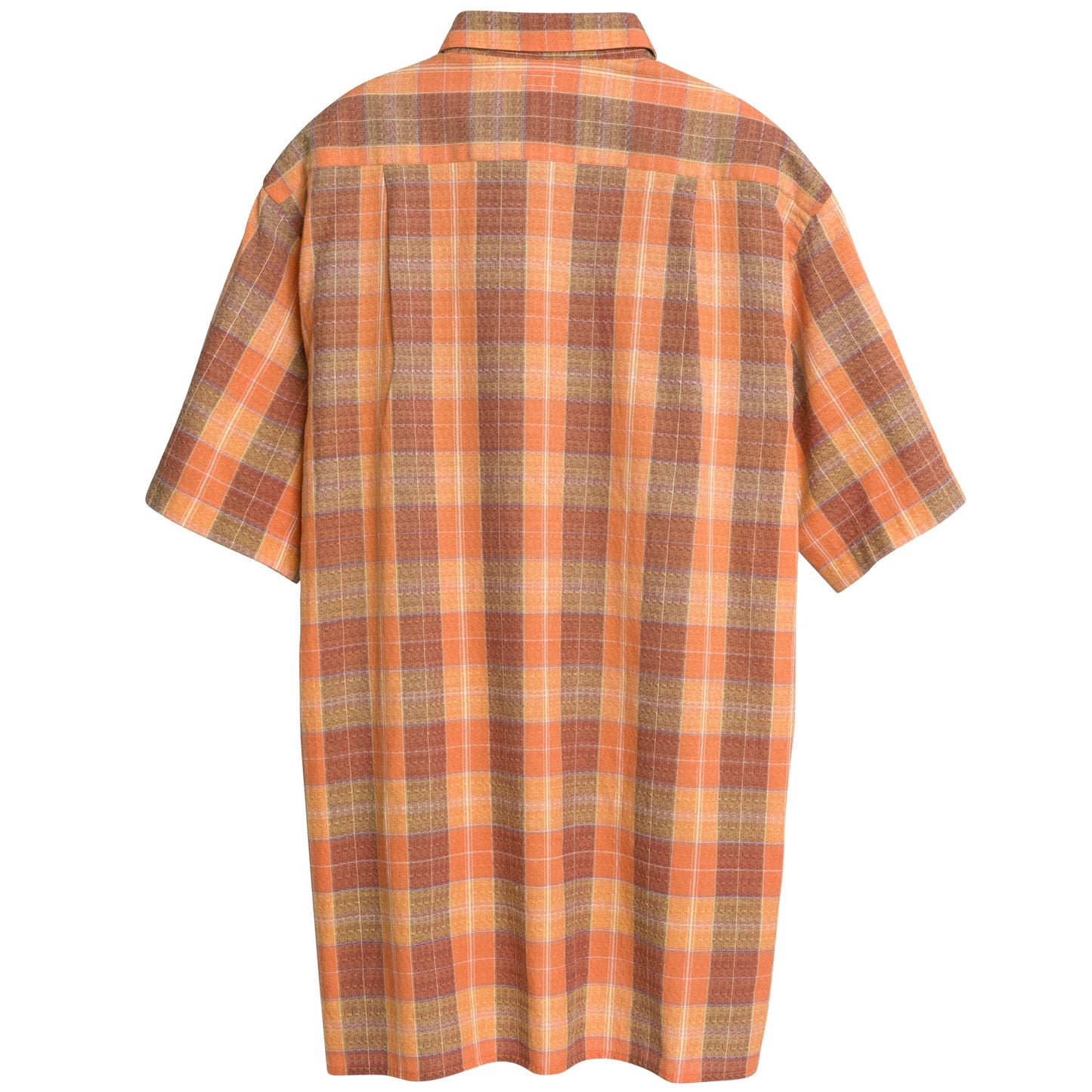 70s Vintage, Yarn-Dyed Plaid, Textured Float Weave