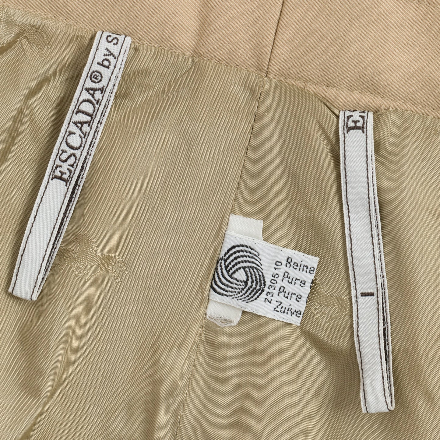 Twill Weave Box Pleat A-Line Skirt