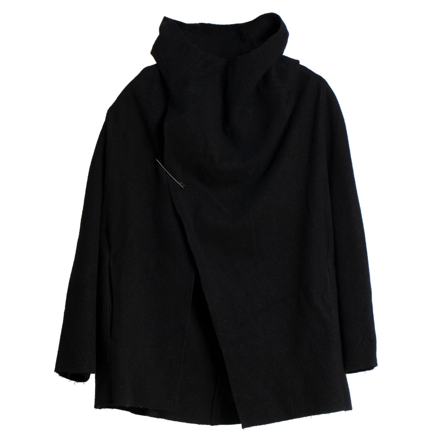 Cashmere Melton One Piece Poncho