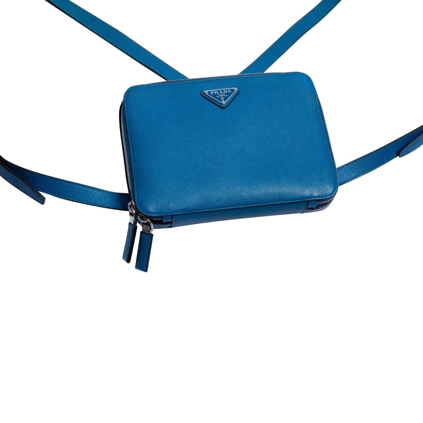 Waxed Saffiano Leather Shoulder Bag