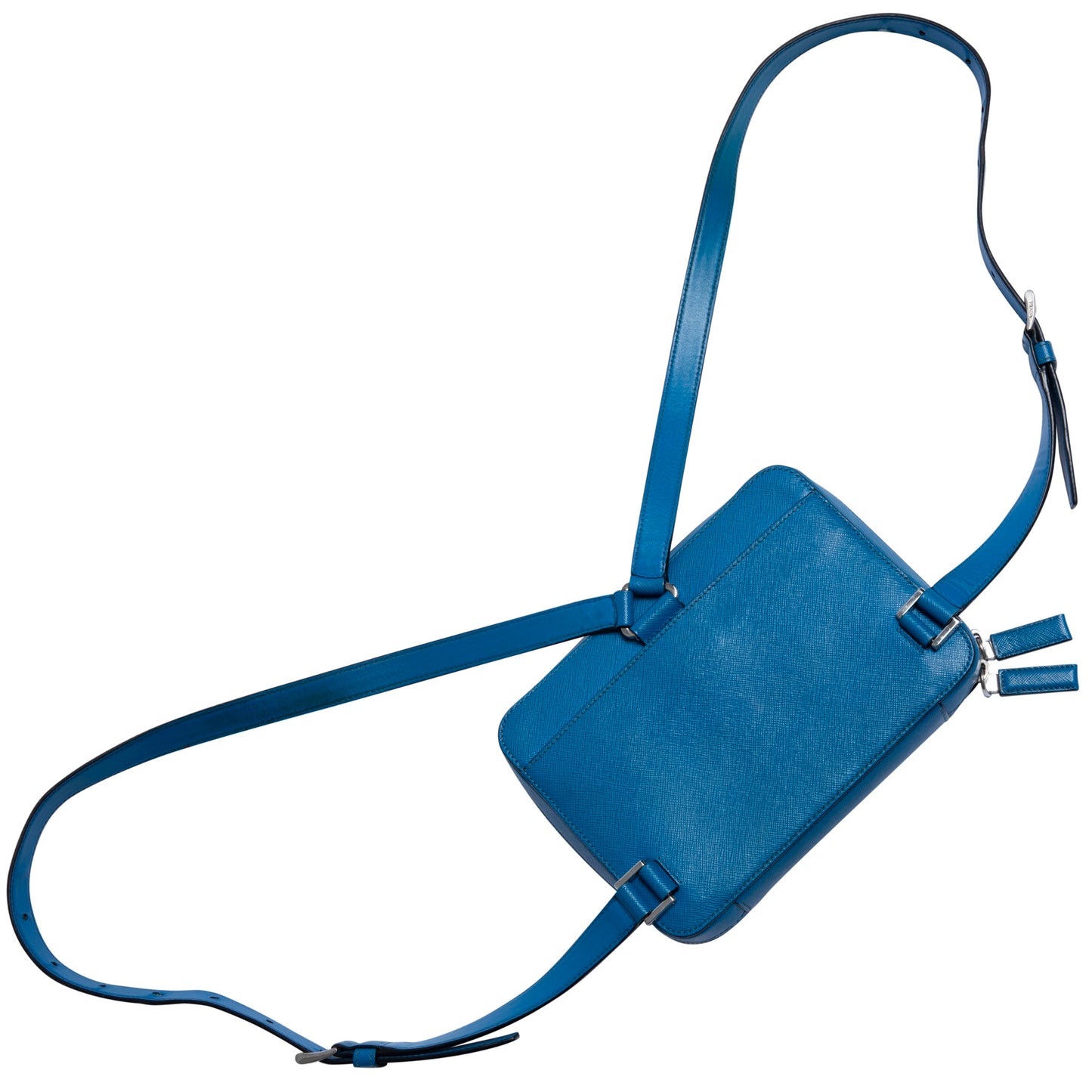Waxed Saffiano Leather Shoulder Bag
