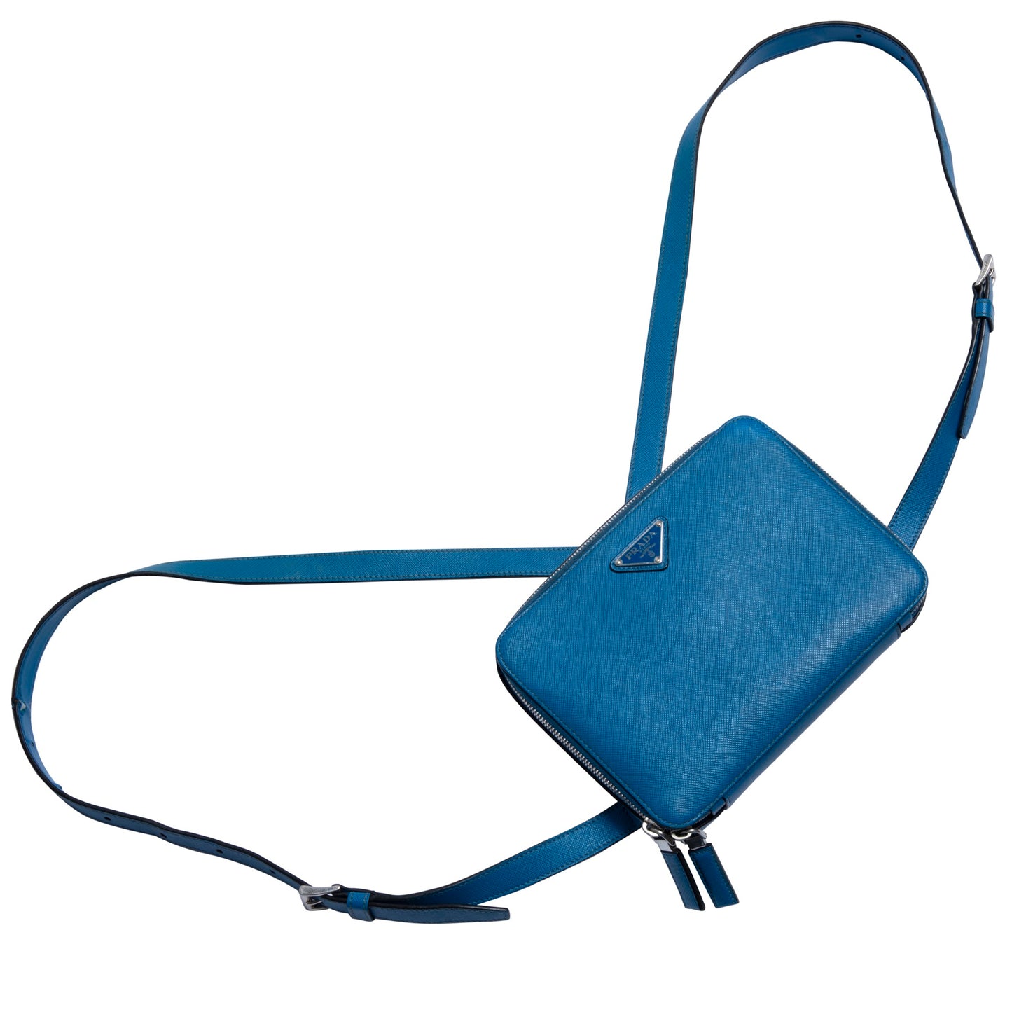 Waxed Saffiano Leather Shoulder Bag