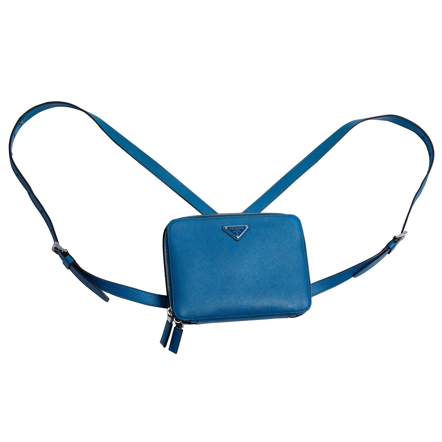 Waxed Saffiano Leather Shoulder Bag