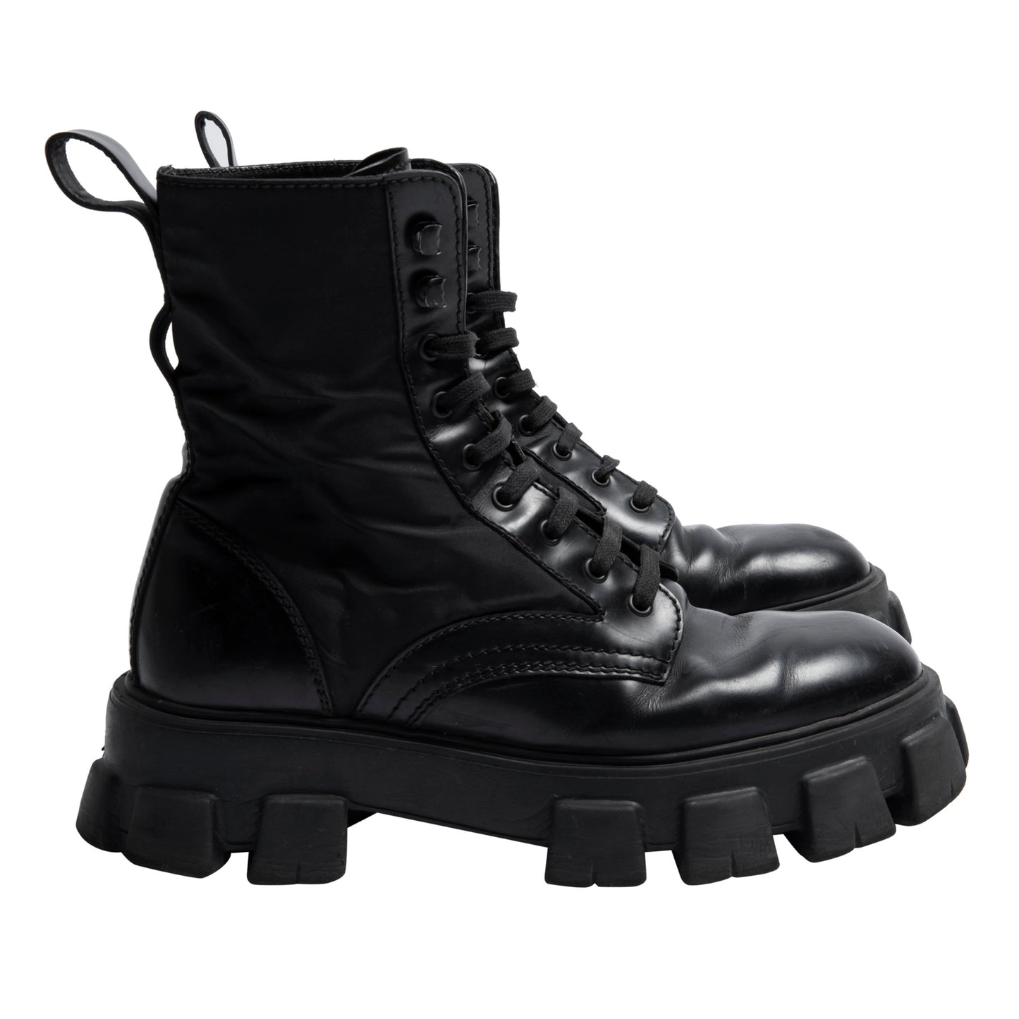 Calfskin Leather Monolith Combat Military Boots