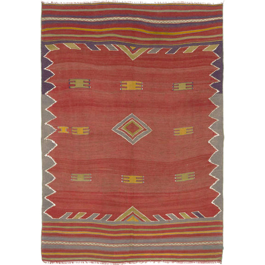 Sparse Motif Grid, Central Diamond Axis, Red Field