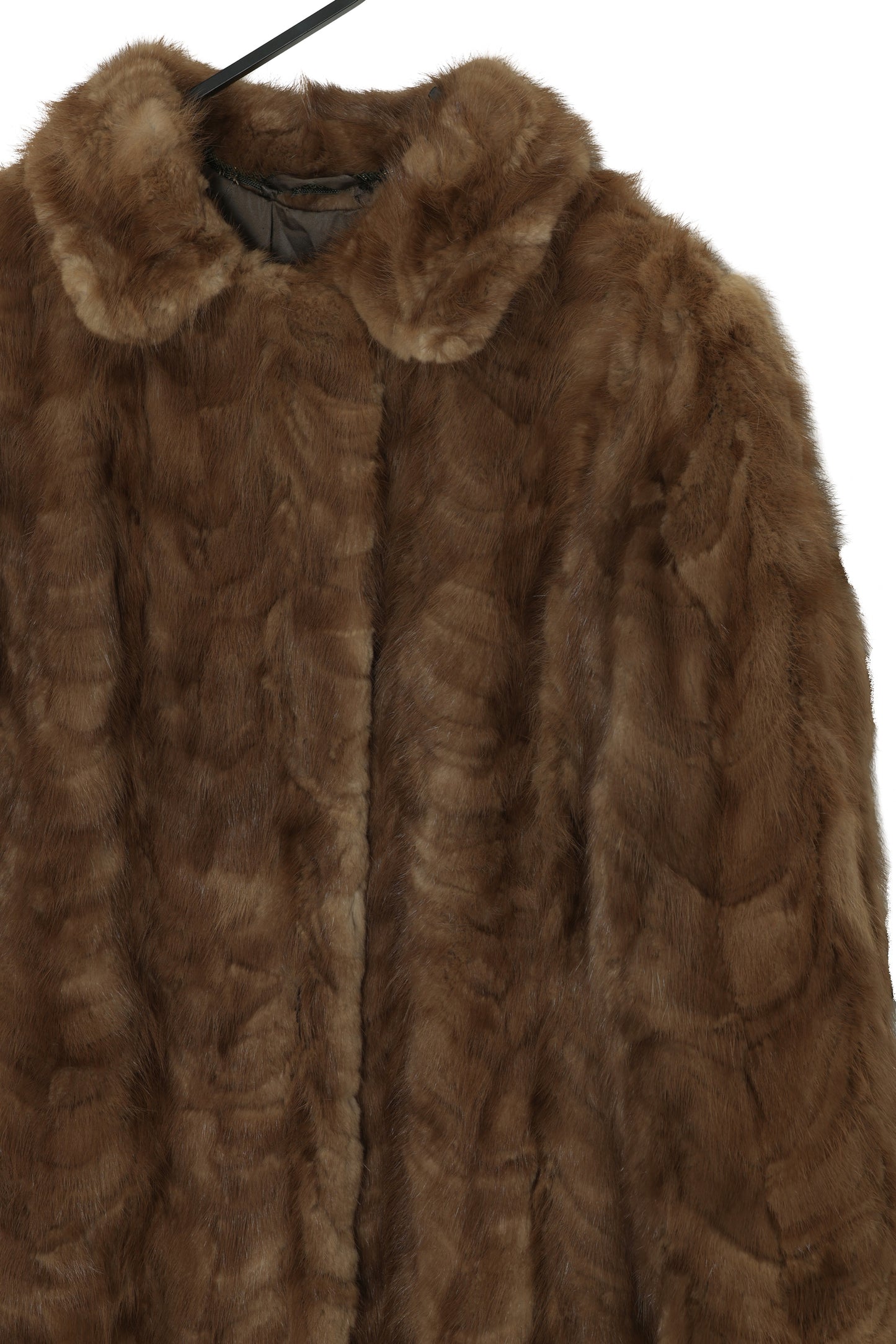 1950s–1960s Swedish Ranch Mink Overcoat, Hand-Set Fur Assembly