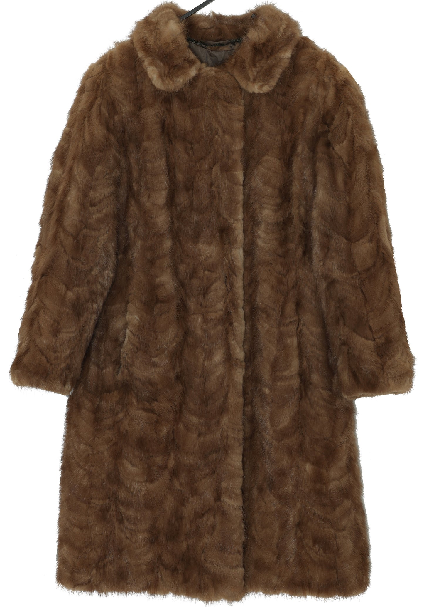 1950s–1960s Swedish Ranch Mink Overcoat, Hand-Set Fur Assembly