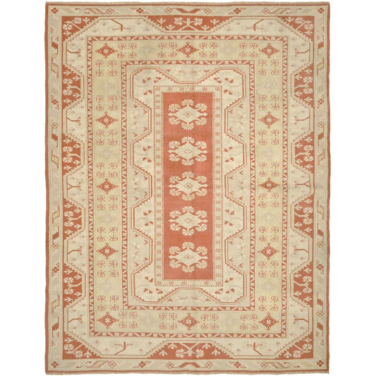 Structured Central Pane, Repeating Floral Units, 211 x 268