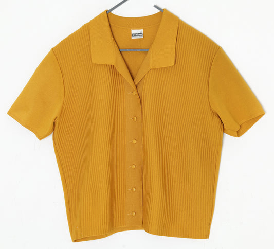 1960s, Leisure Knit Resort Blouse with Needle Rib Compression Fields