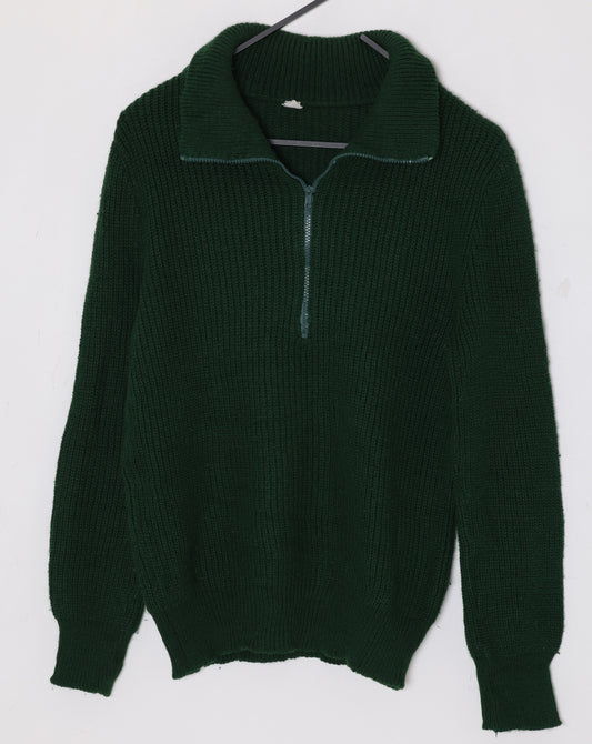 1970s–1980s, heavy gauge, half-zip