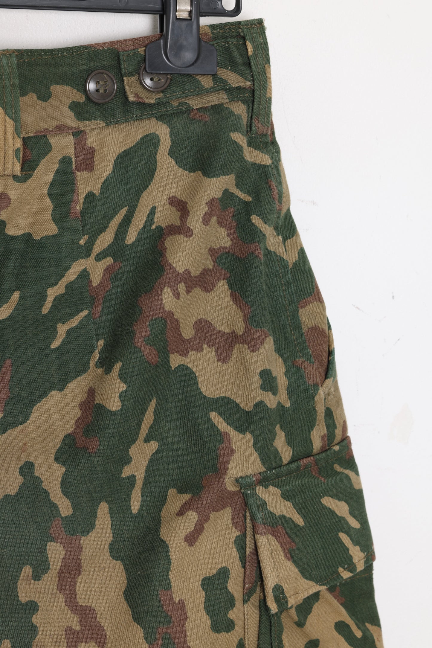 1970s–1980s, Twill Combat Trousers, Patch Cargos, Reinforced Knee Panels, Likely Eastern Bloc