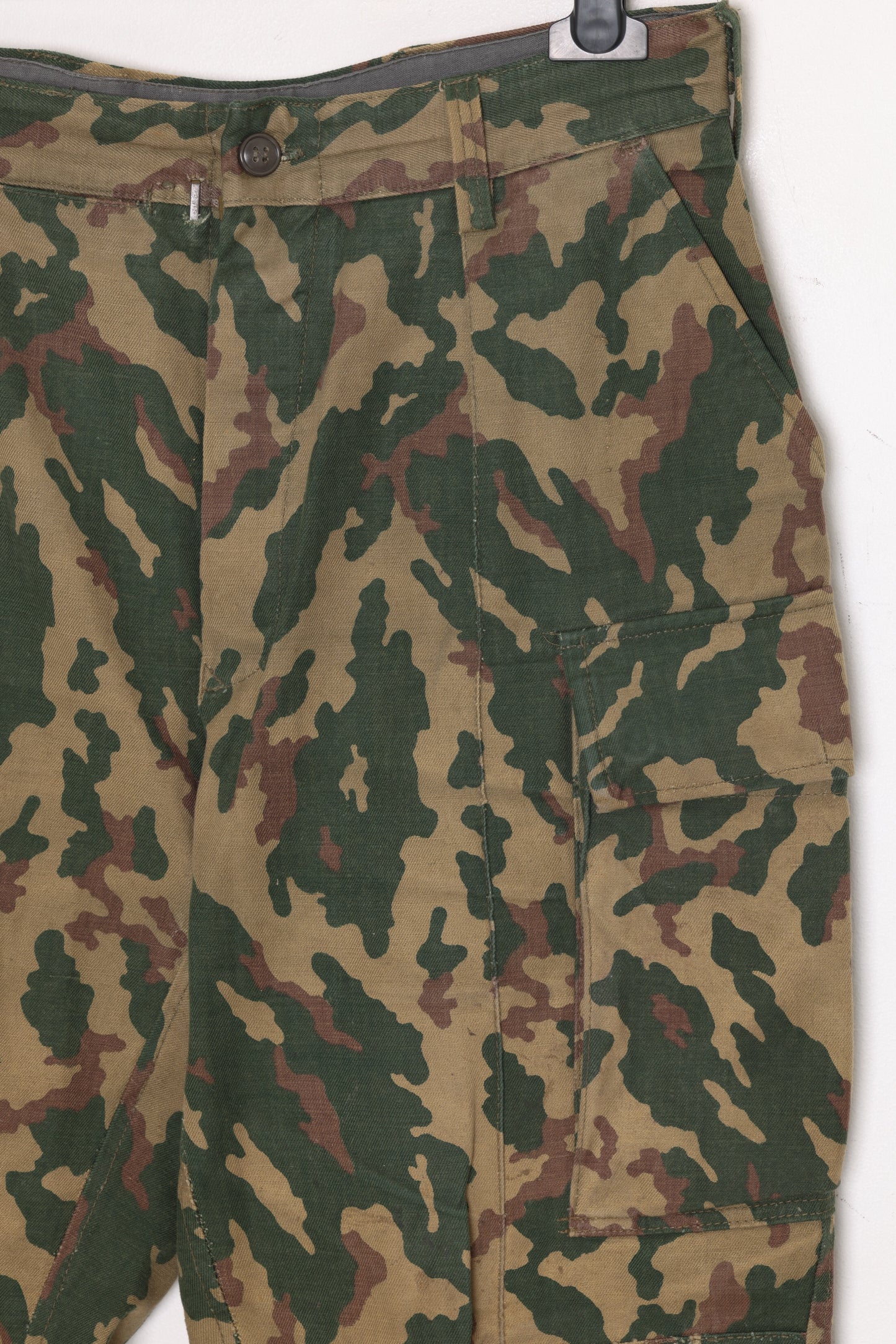 1970s–1980s, Twill Combat Trousers, Patch Cargos, Reinforced Knee Panels, Likely Eastern Bloc
