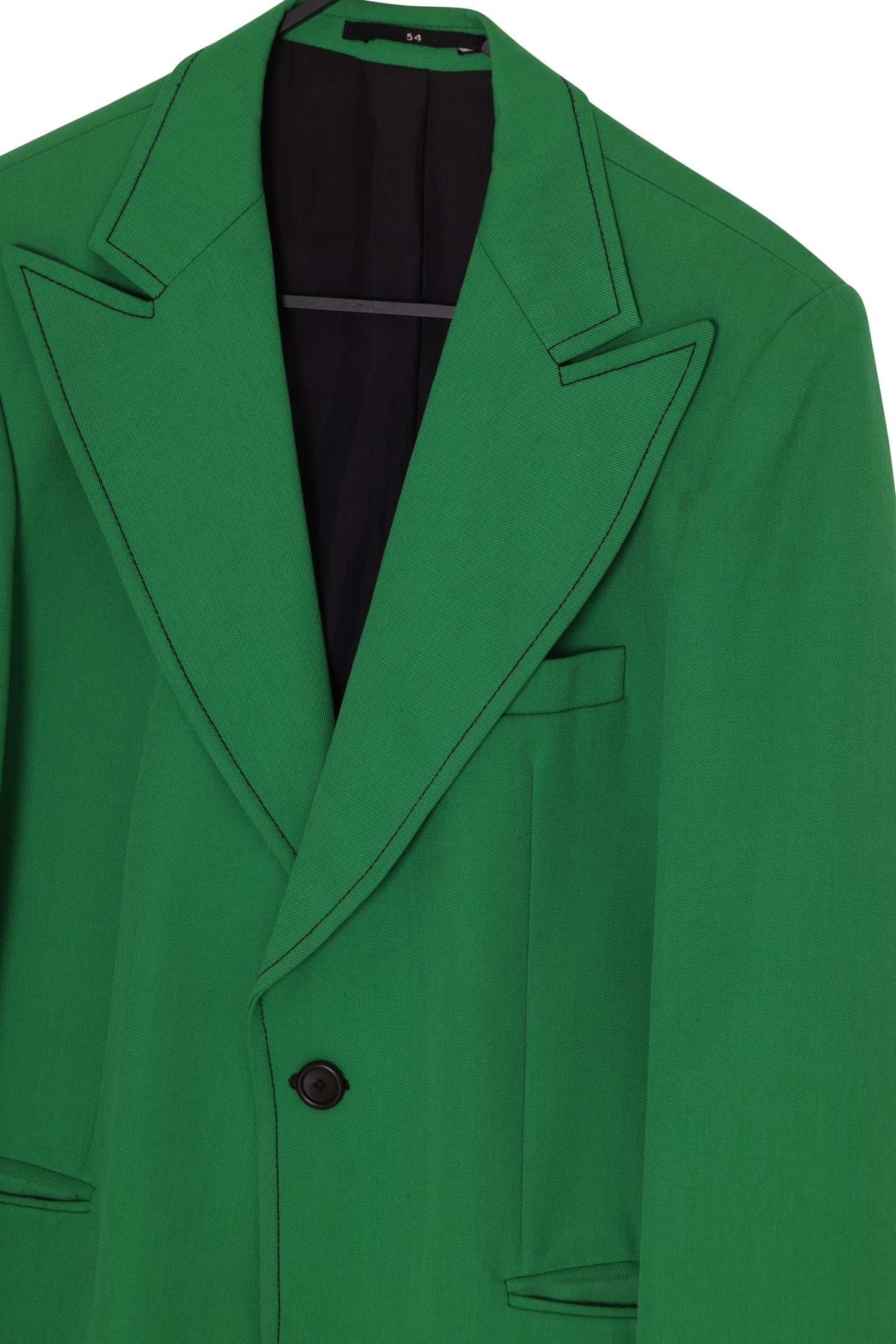 1970s Blazer, Exaggerated Gorge, Contrast Stitch Articulation, German Market