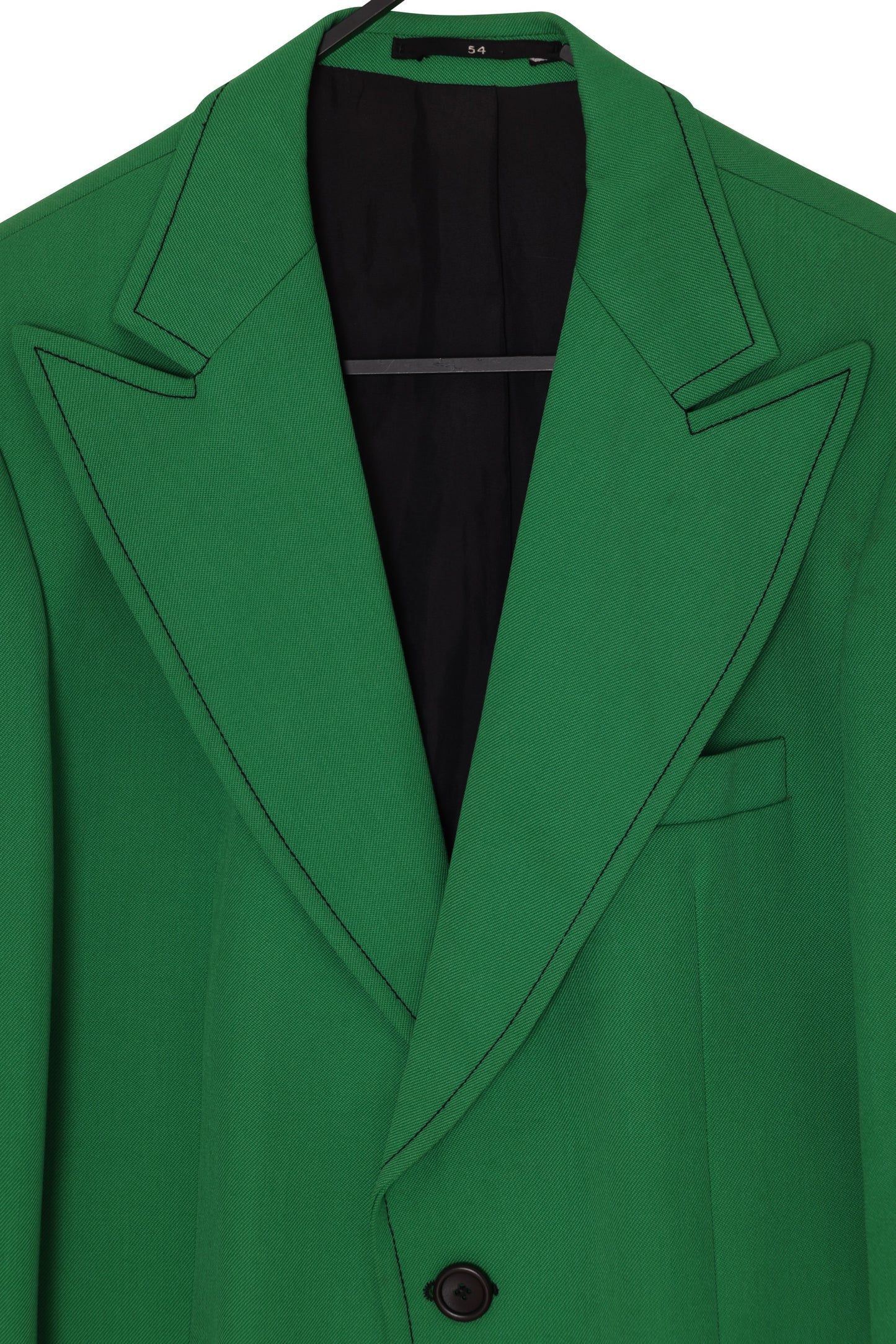 1970s Blazer, Exaggerated Gorge, Contrast Stitch Articulation, German Market