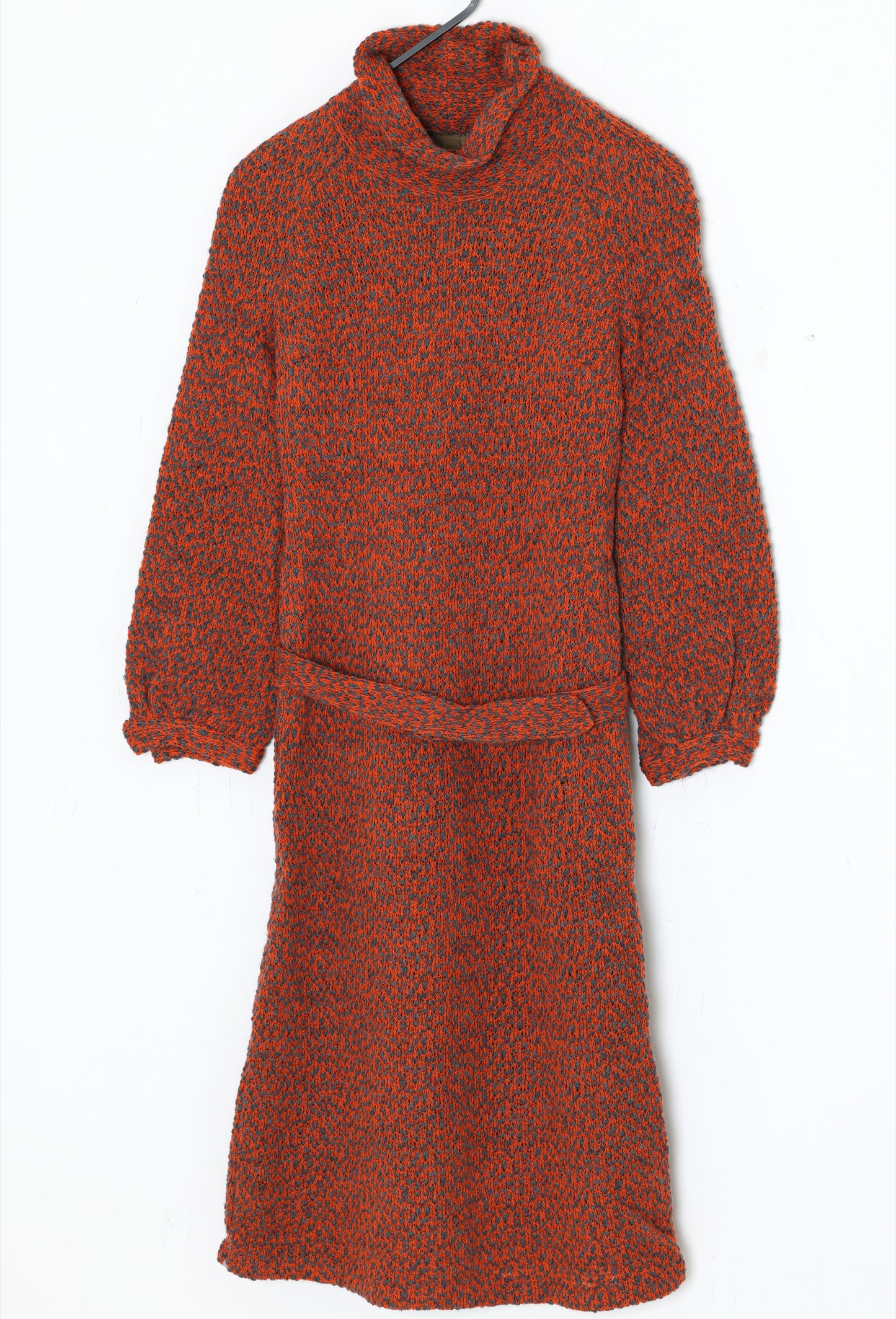 1970s, Hand-Framed Open-Gauge Leisure Knit Dress, Bavarian Domestic Origin