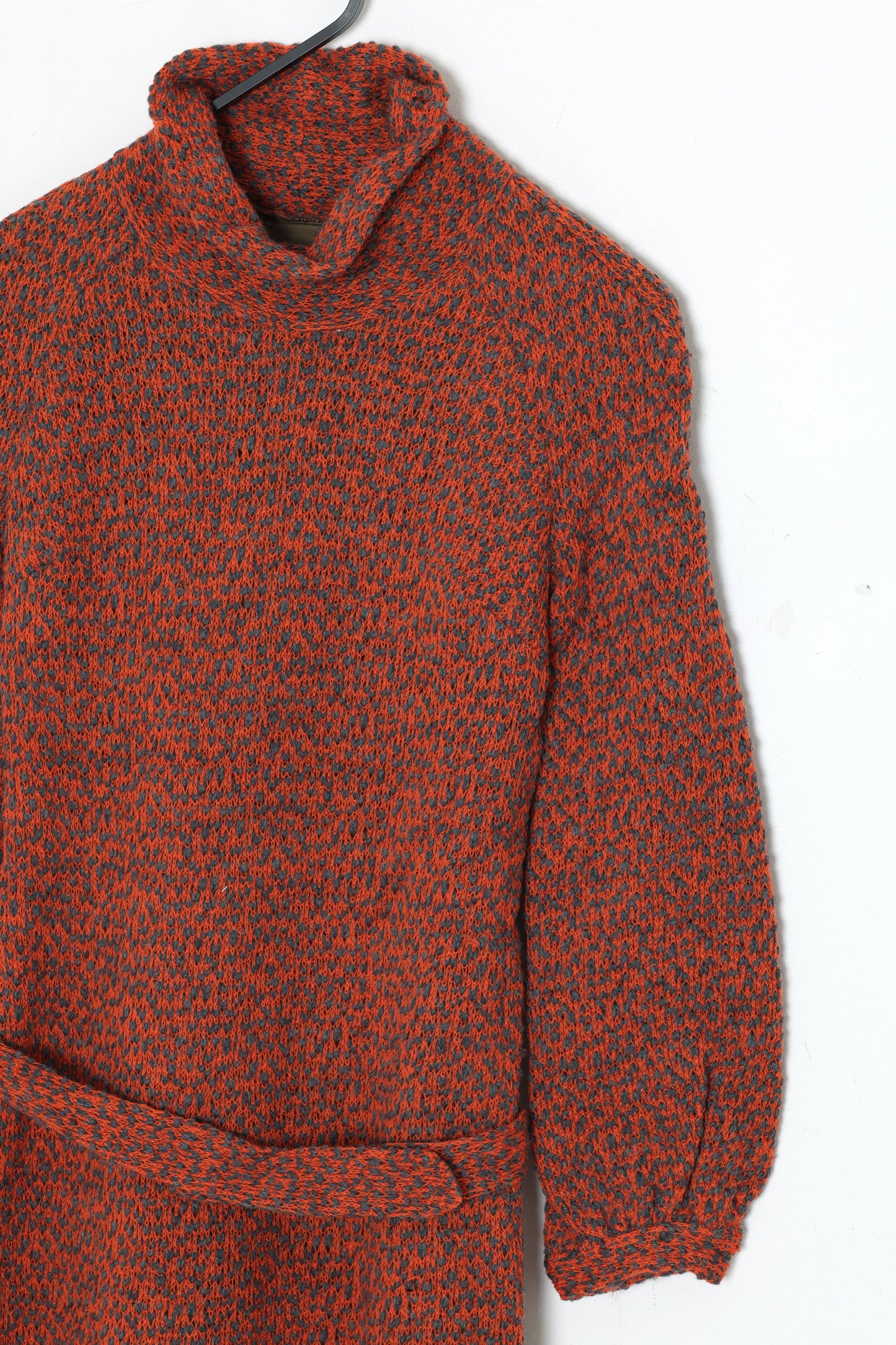 1970s, Hand-Framed Open-Gauge Leisure Knit Dress, Bavarian Domestic Origin