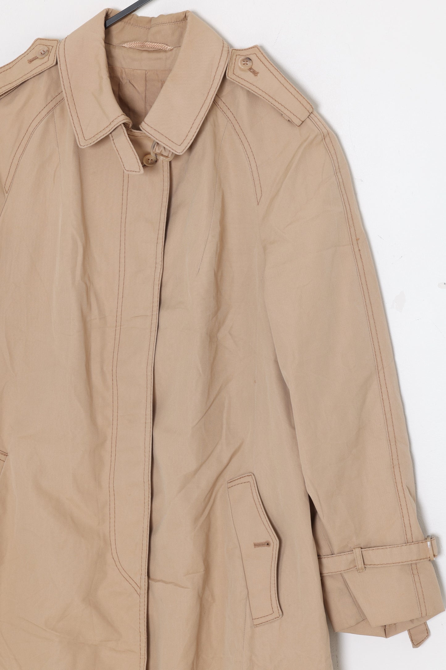 1970s, Mid-Century Officer-Coat, Diolen-Derived Dense Plain-Weave Filament Cloth