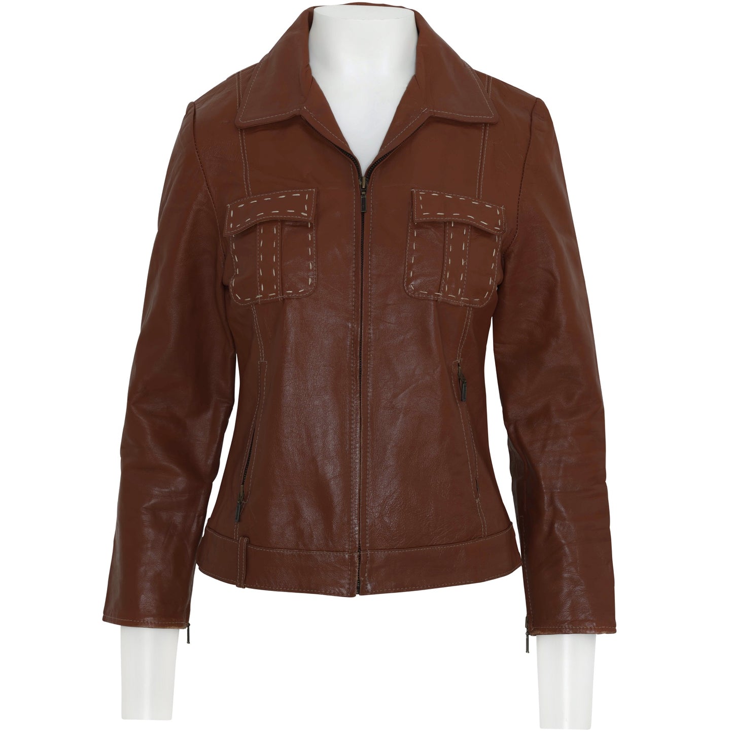 1975–1982, Safari Jacket in Glove-Soft Lambskin with Saddle-Stitched Pockets