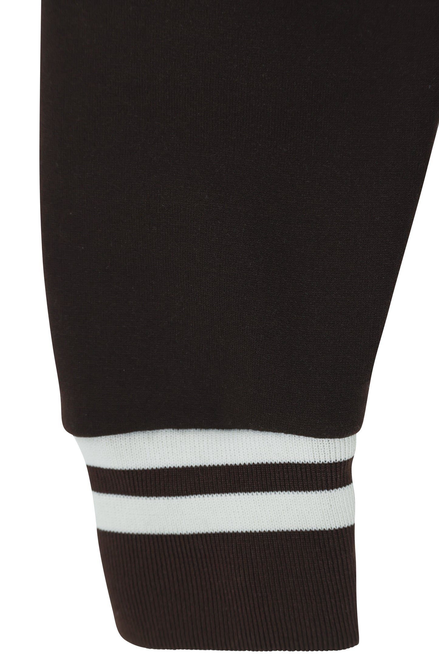 1975–1985, French Athleisure Double-Knit Warmup Jacket with Varsity Bands