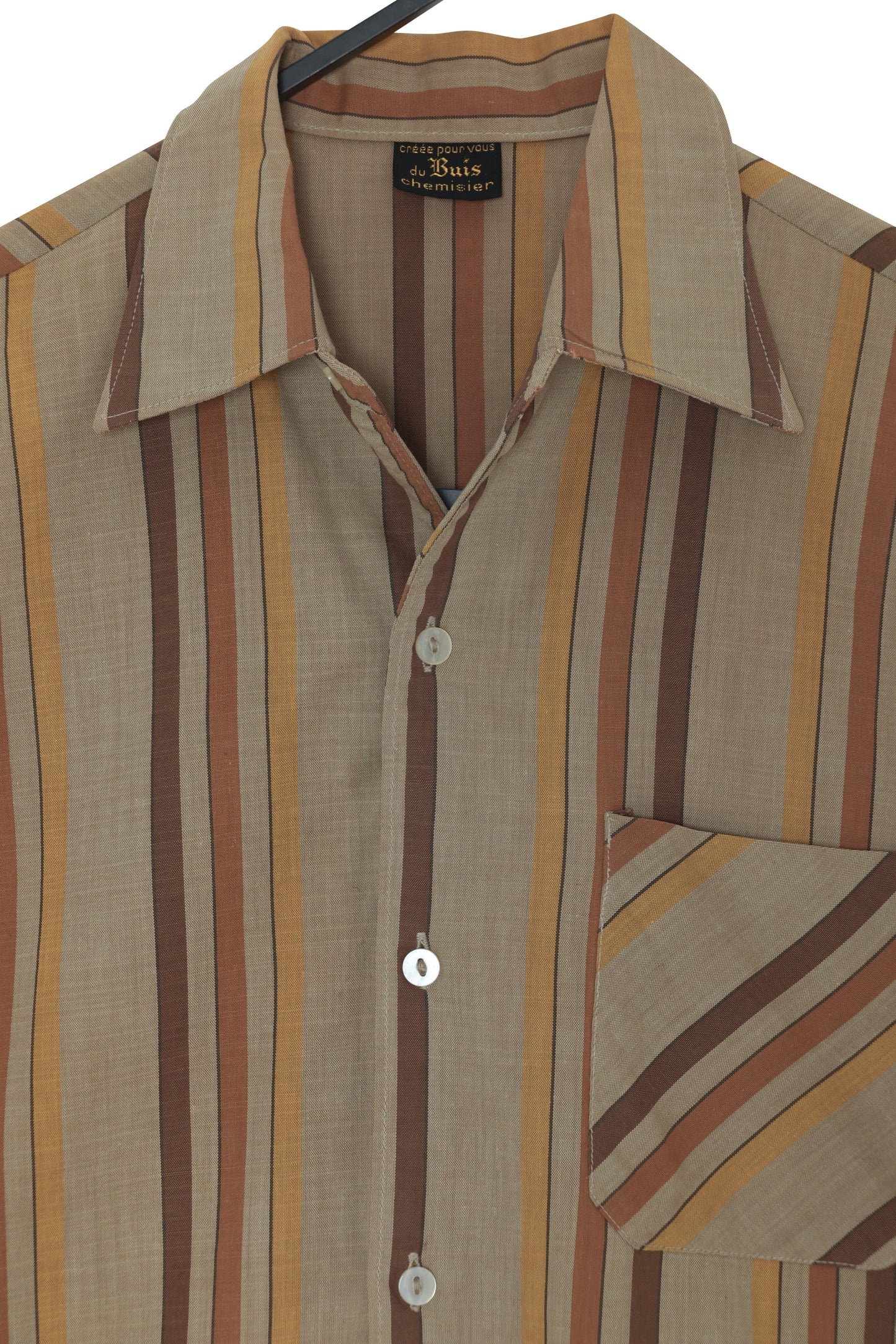 1973–1978, Sleeveless Chemisier in Striped Plain-Weave Shirting