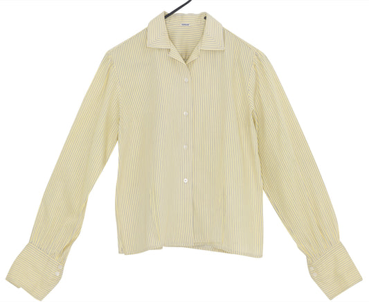 1975-1985, French Shirt-Blouse with Stripe-Reversed Collar Points