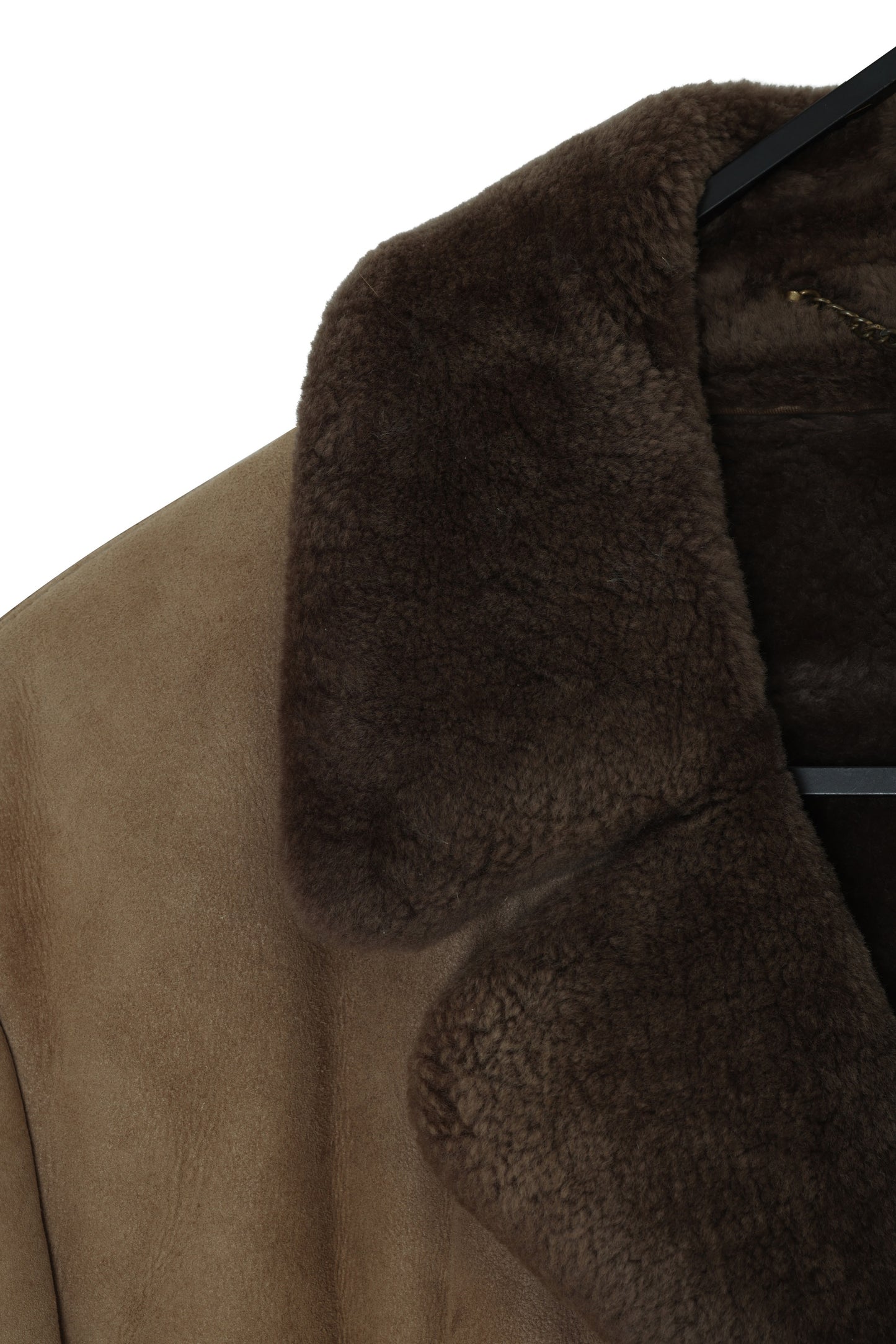 1975–1985, Shearling-Faced Sheepskin Car Coat with Western Yoke Seaming