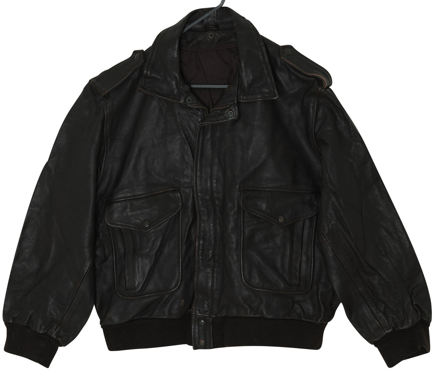 1980–1995 Flight Jacket, Storm Collar, Ribbed Terminations, Bellows Pockets