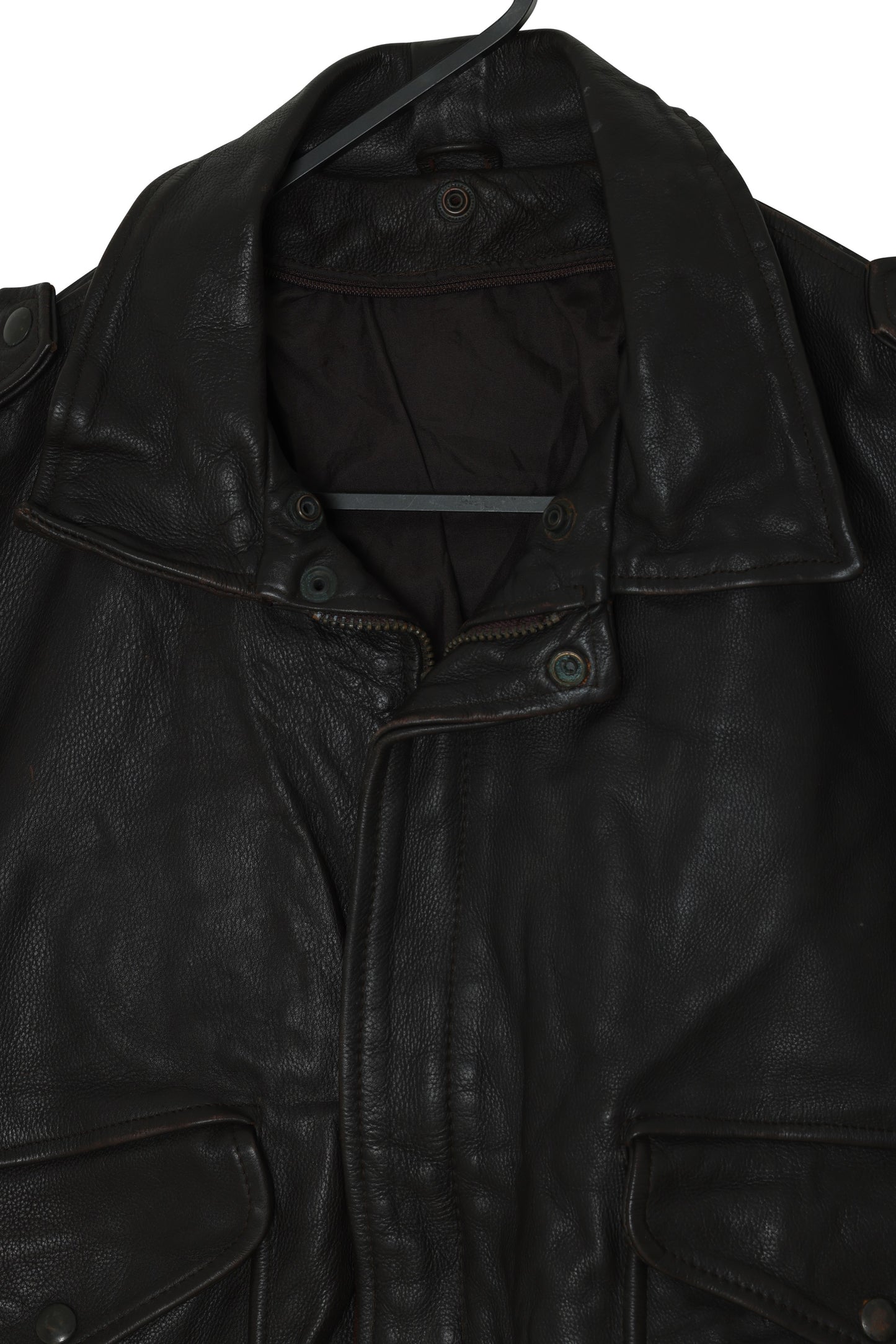 1980–1995 Flight Jacket, Storm Collar, Ribbed Terminations, Bellows Pockets