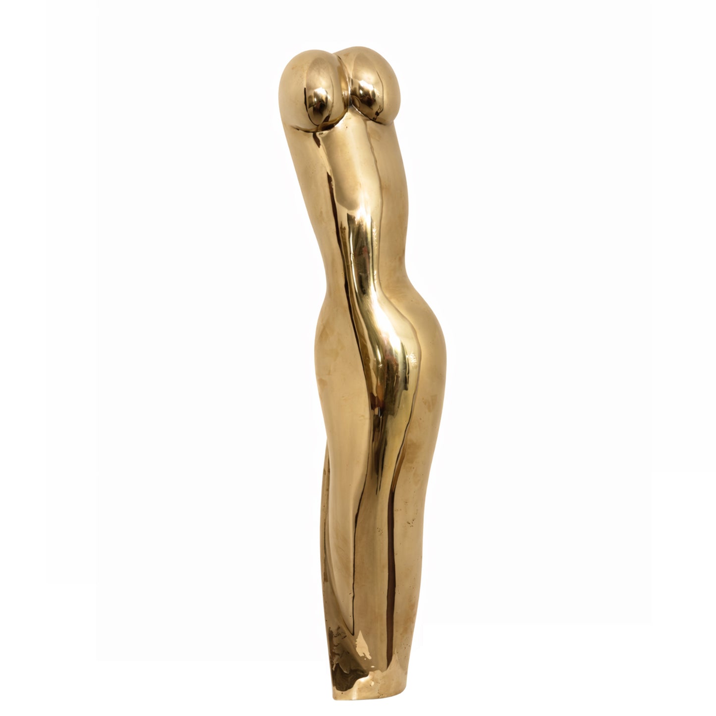 Female Torso, Polished Bronze