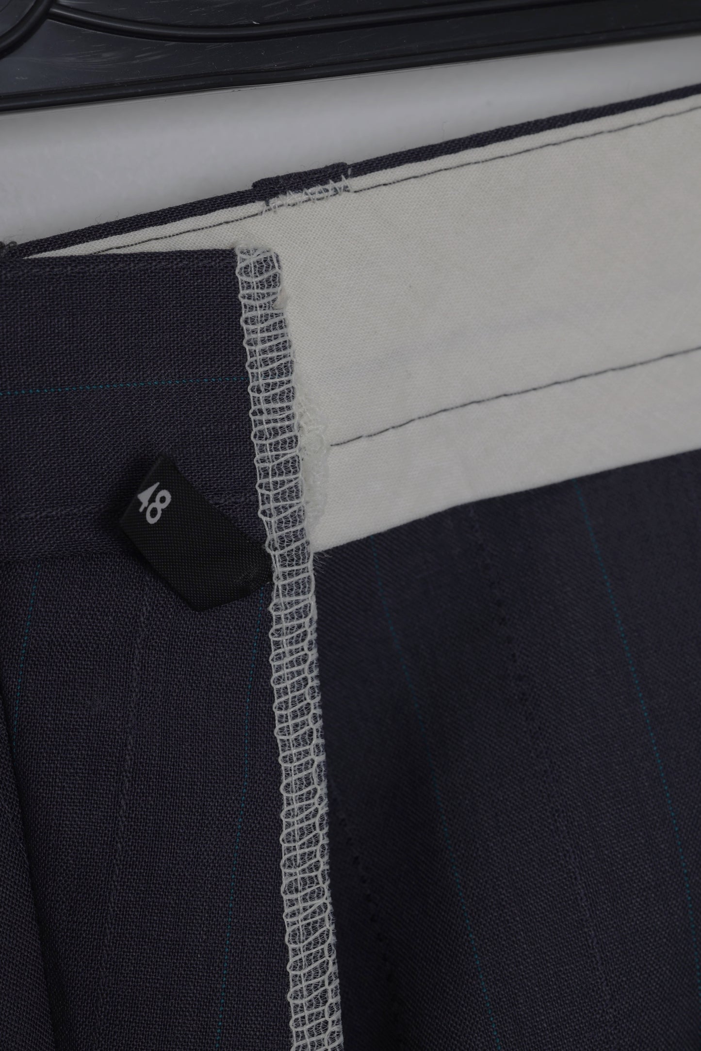 1980s–1990s Dress Trousers, Wool Blend, Pinstripe