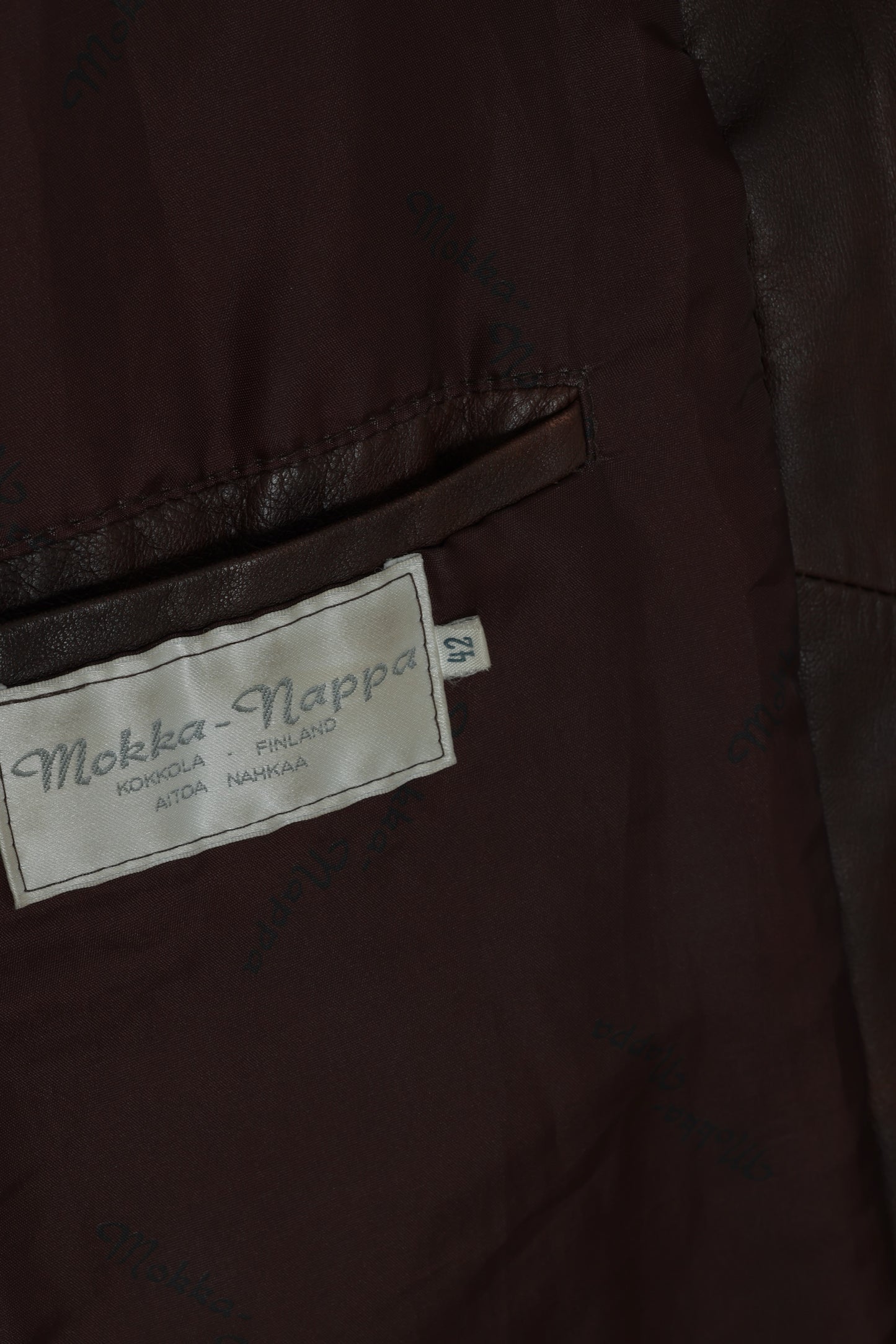 1980s–1990s Finnish Leather Parka, Structured Panels