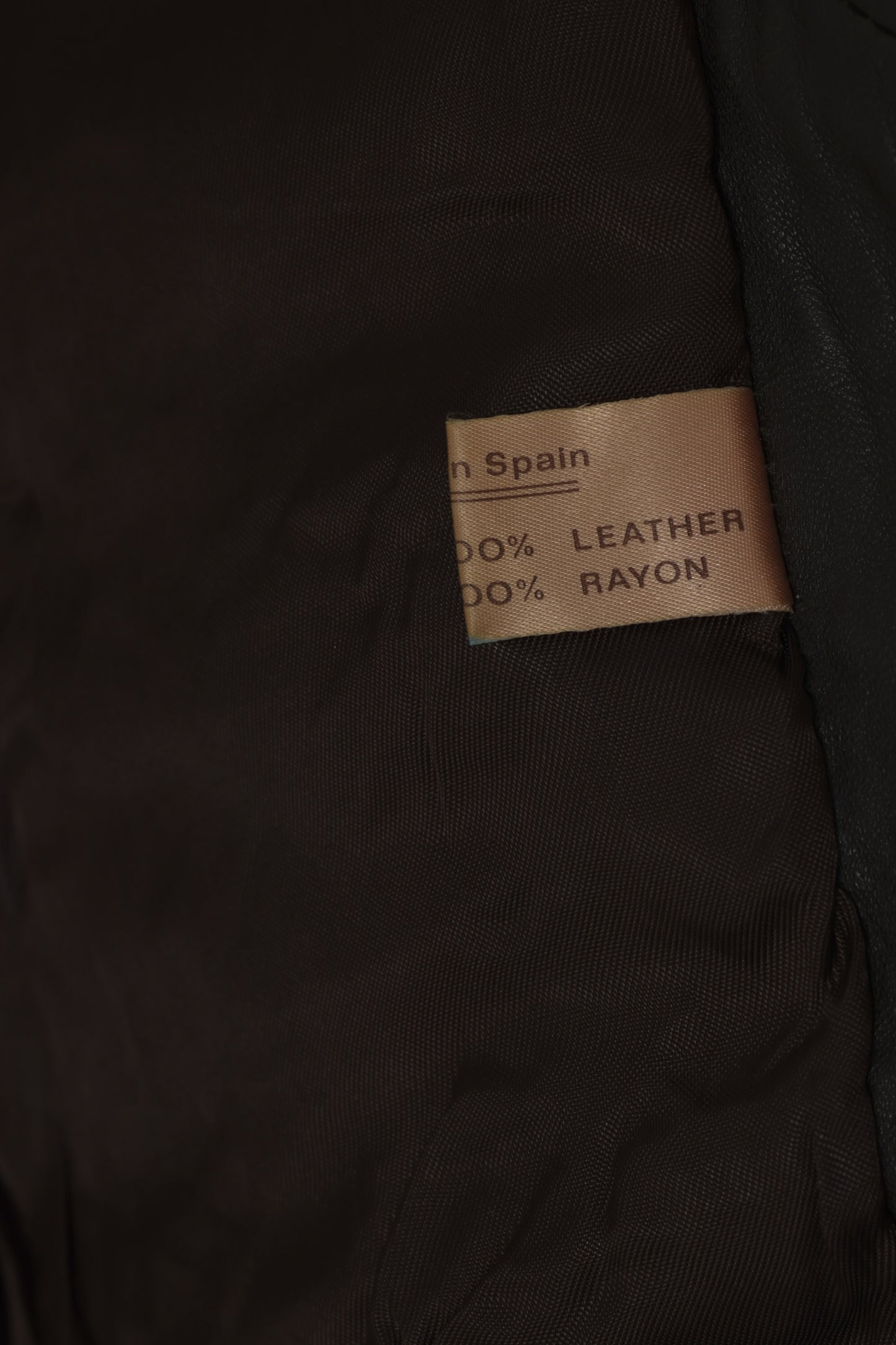1980s–1990s Leather Bomber, Multi-Axis Panel Compression, Spanish