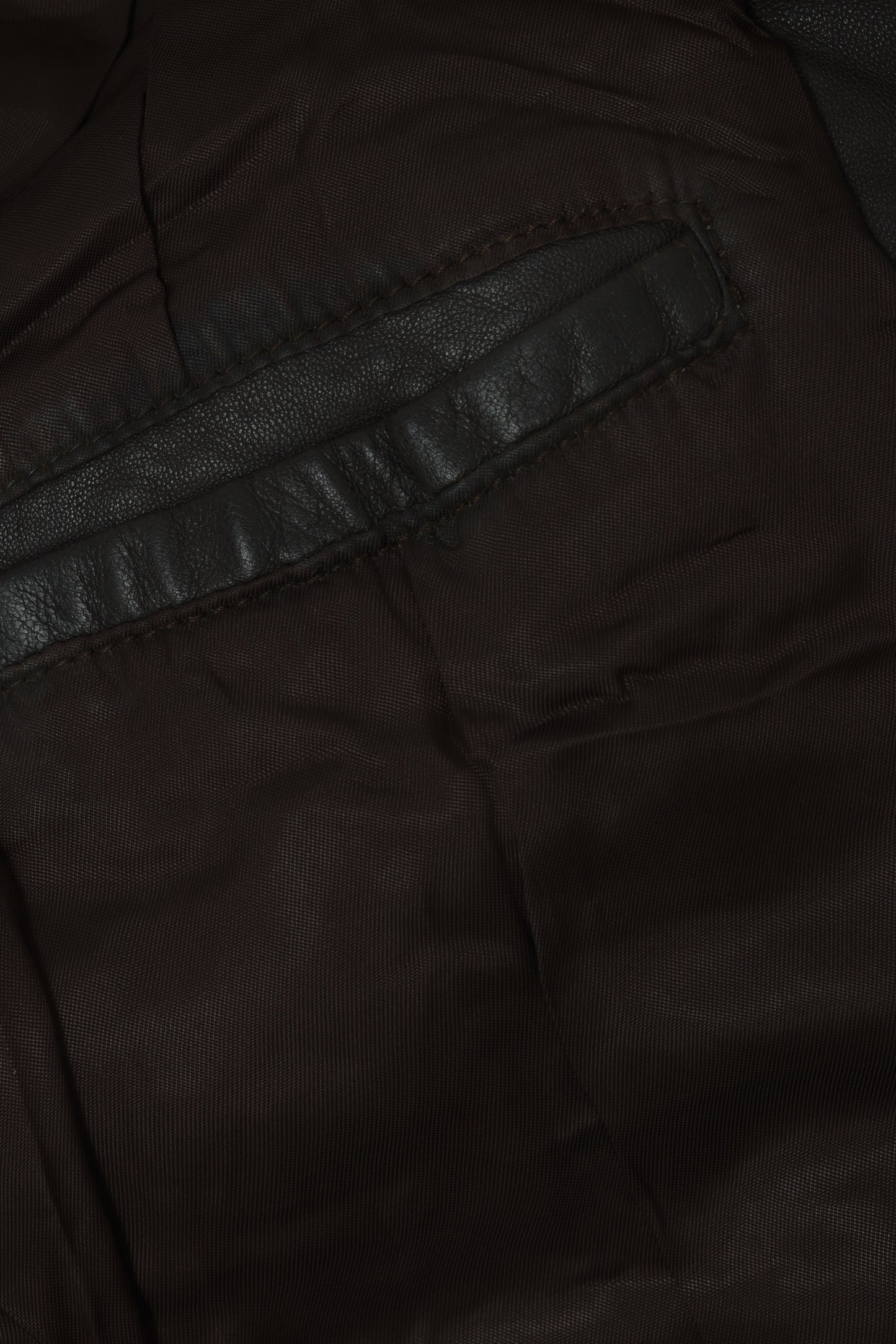1980s–1990s Leather Bomber, Multi-Axis Panel Compression, Spanish